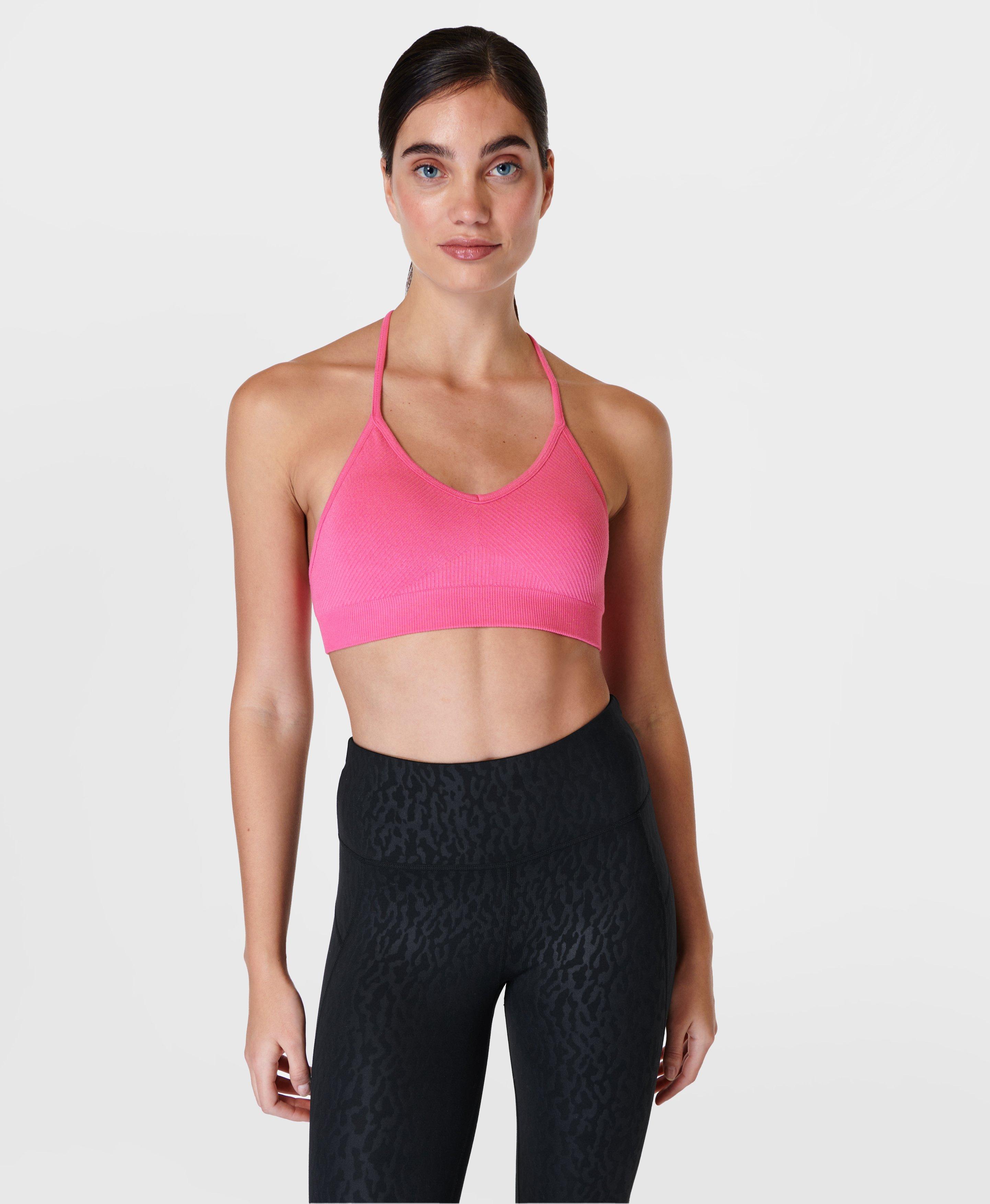 Sweaty Betty Stamina Dusty Rose Pink Compression Yoga Running Bra Medium M  - $29 - From Fried