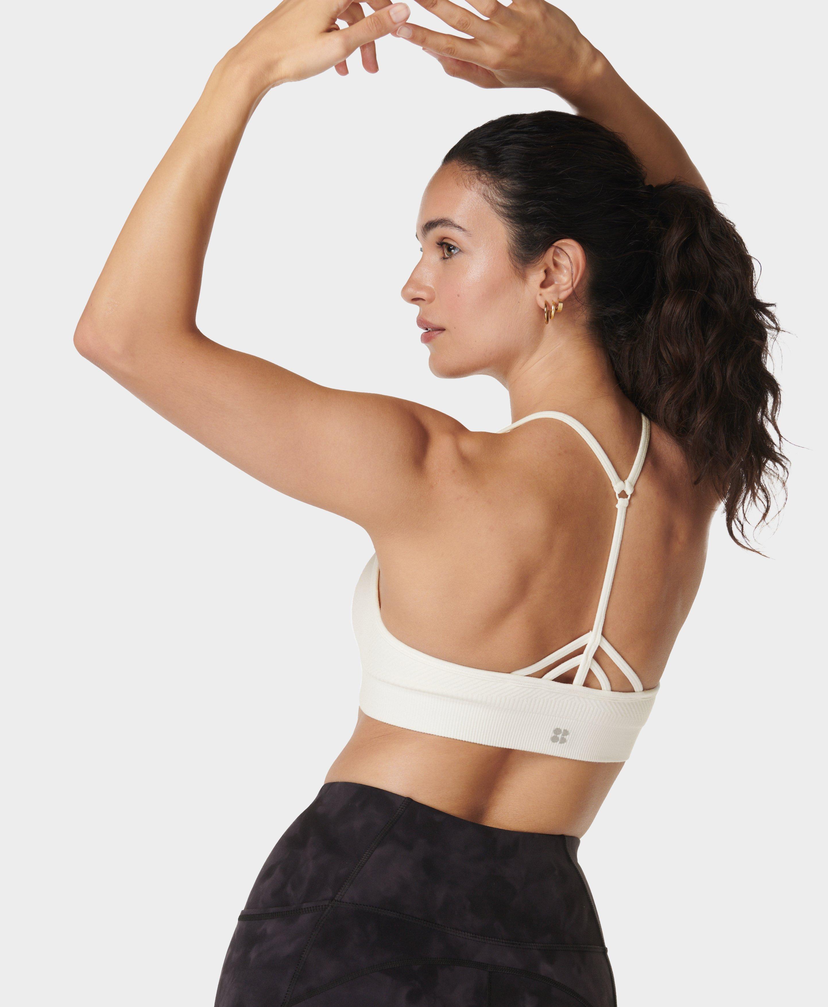 Lululemon Sports Bra Racerback White Yoga