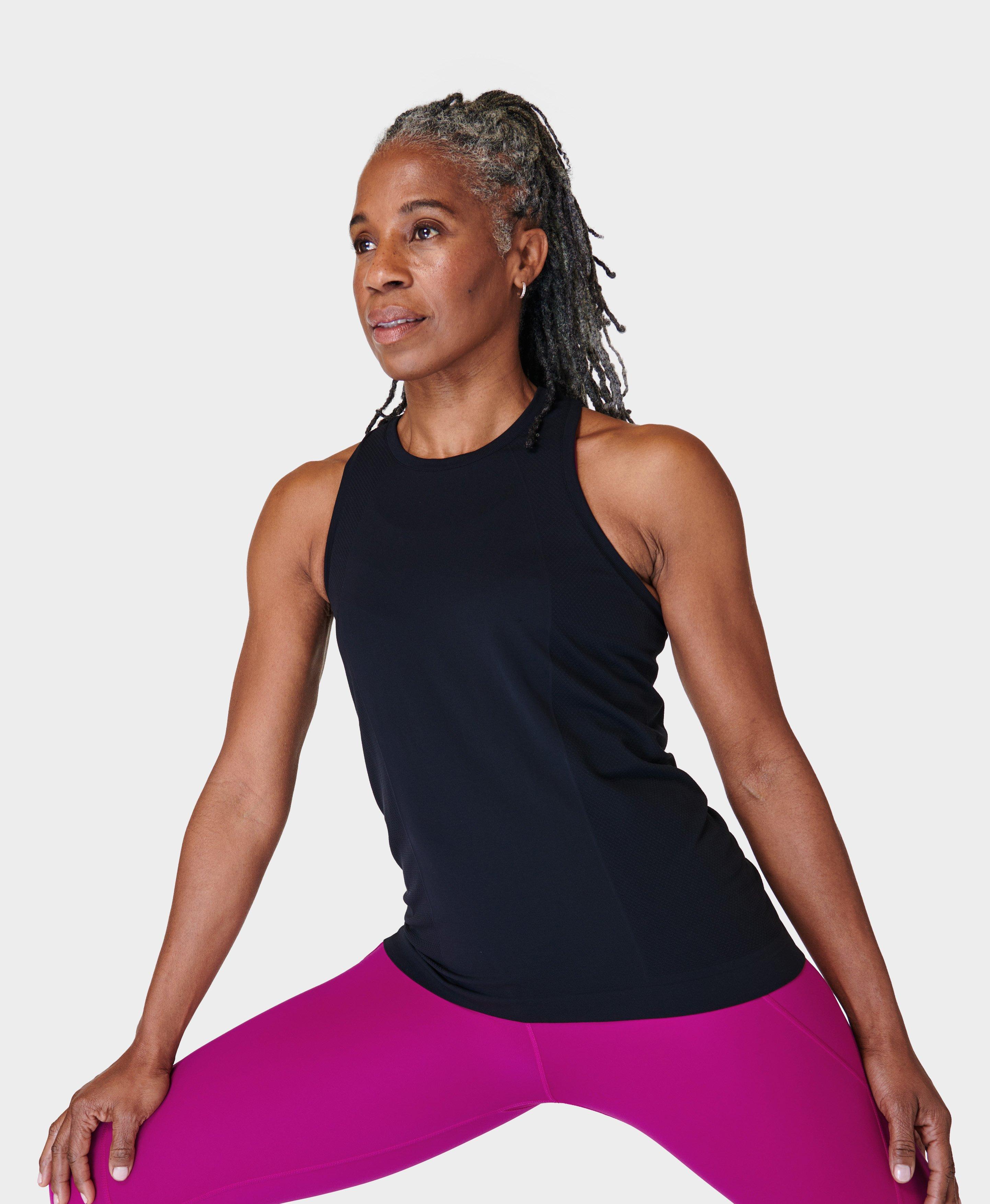 Lulu Black Tank Women Yoga Bra Shirts Sports Vest Fitness Tops
