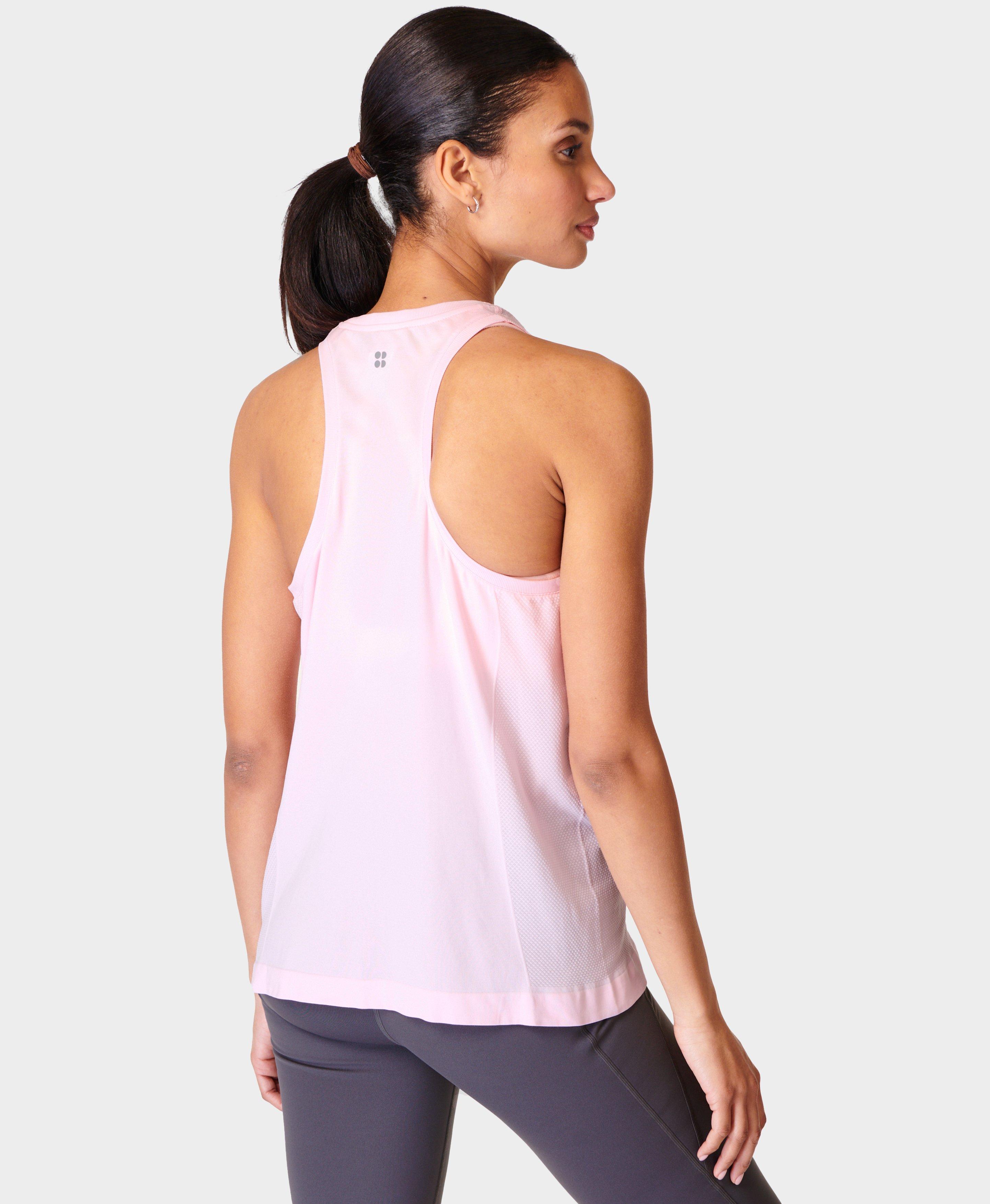 Athlete Seamless Featherweight Gym Vest - Nerine Pink