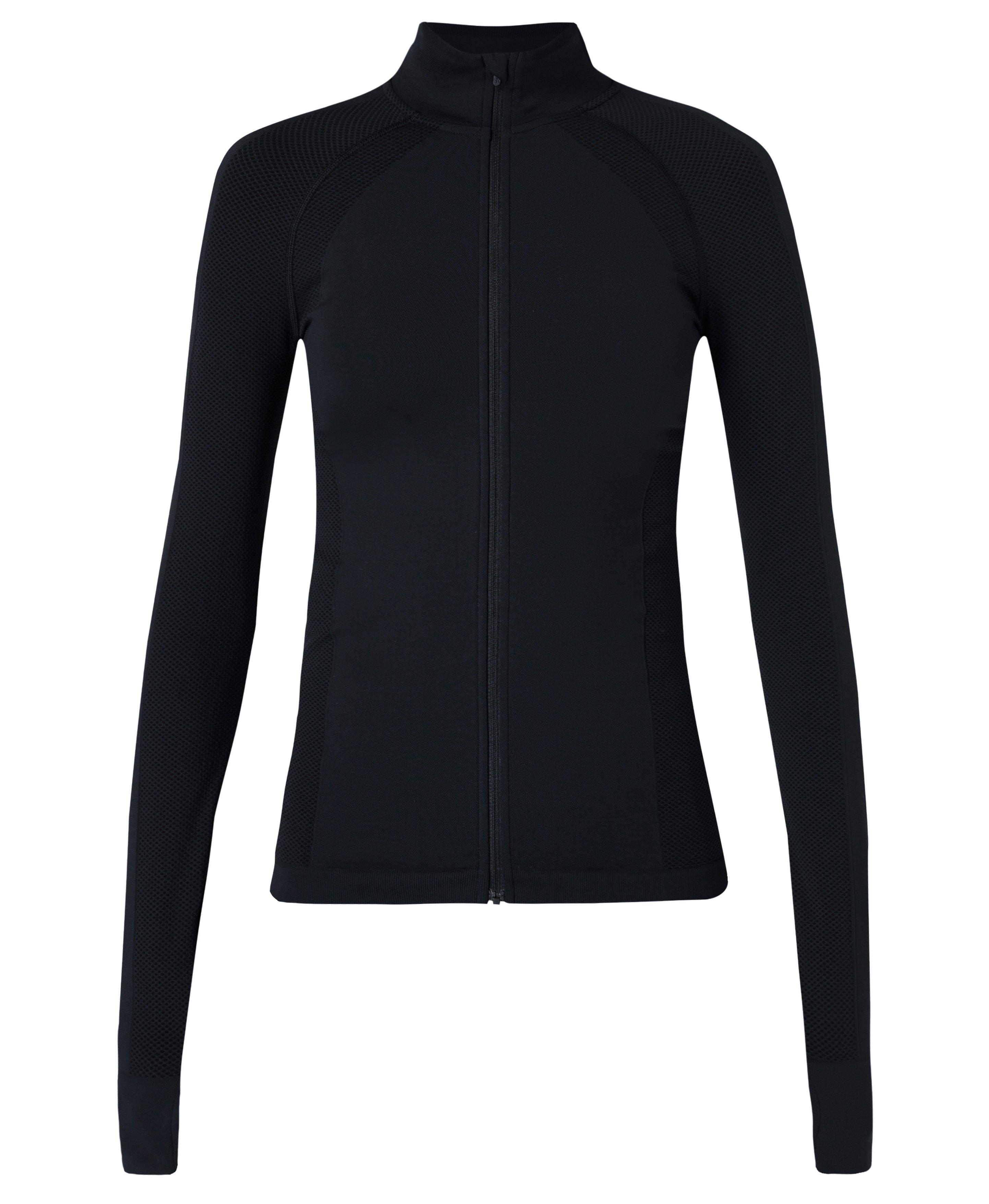 Seamless Mock Neck Zip Jacket