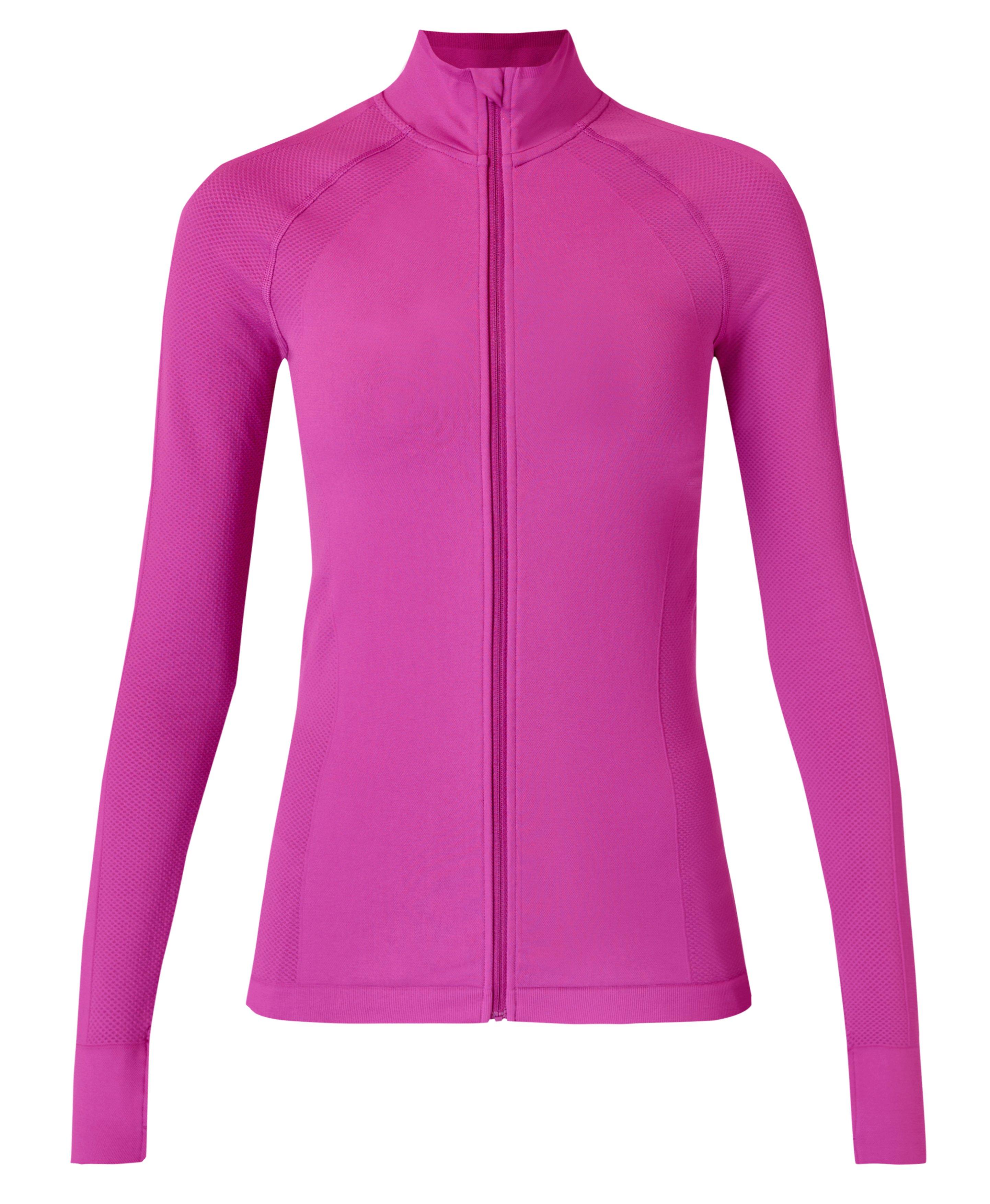 Wholesale Full Zip Up Yoga Jacket with Thumb Holes Workout Running