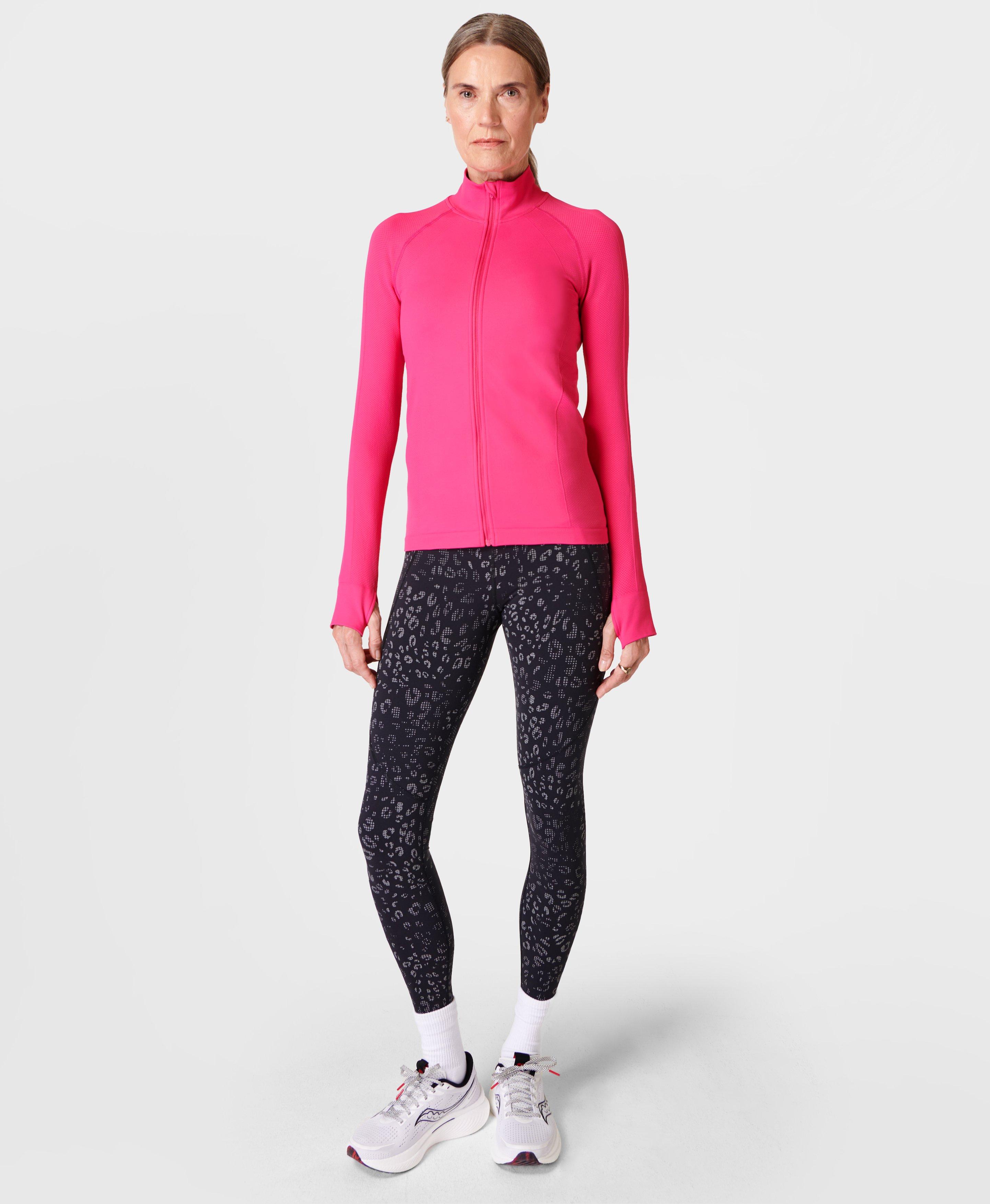 Athlete Doubleweight Seamless Workout Zip Up - Punk Pink | Women's 