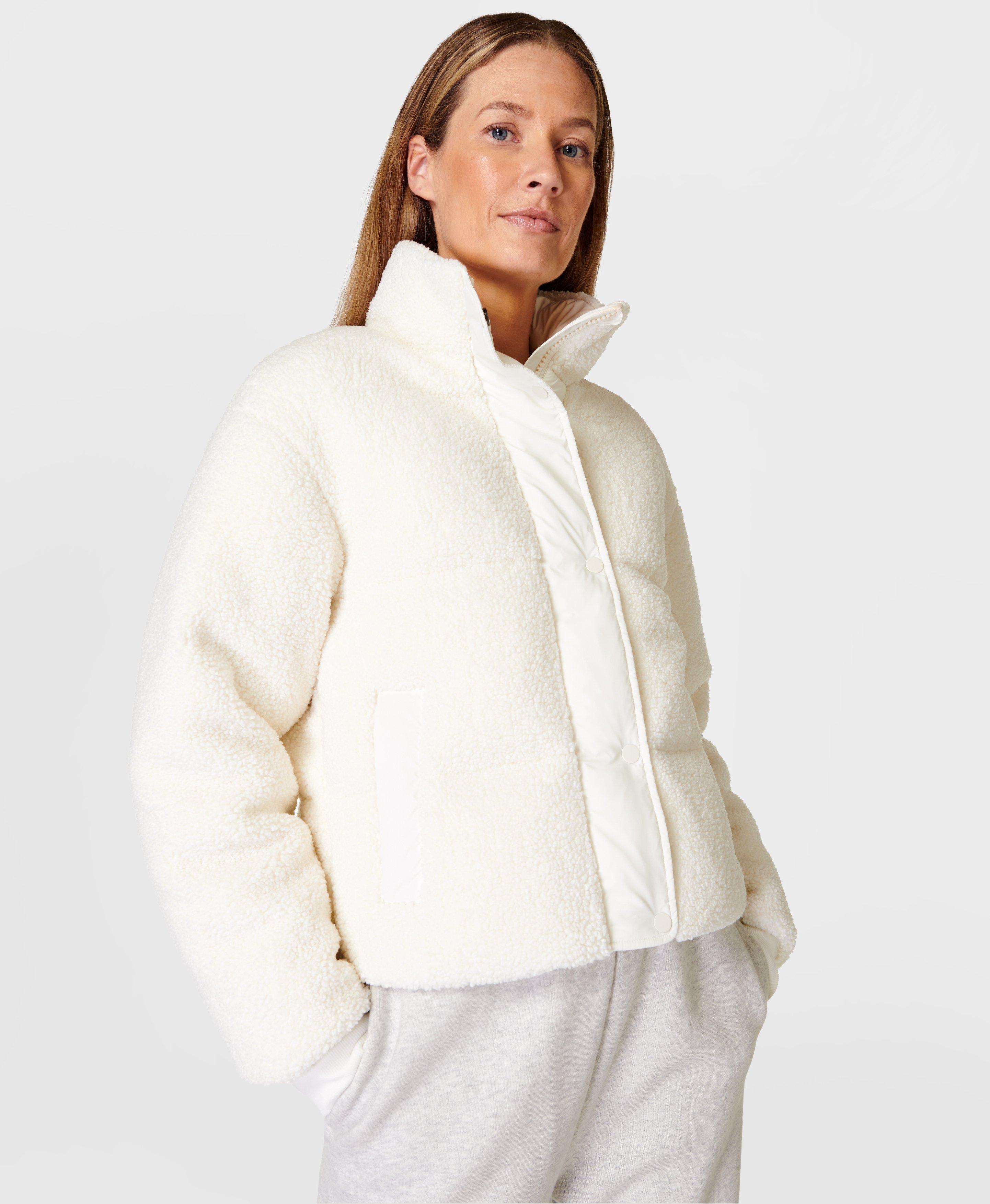 Quilted Toggle Detail Funnel Neck Puffer Jacket