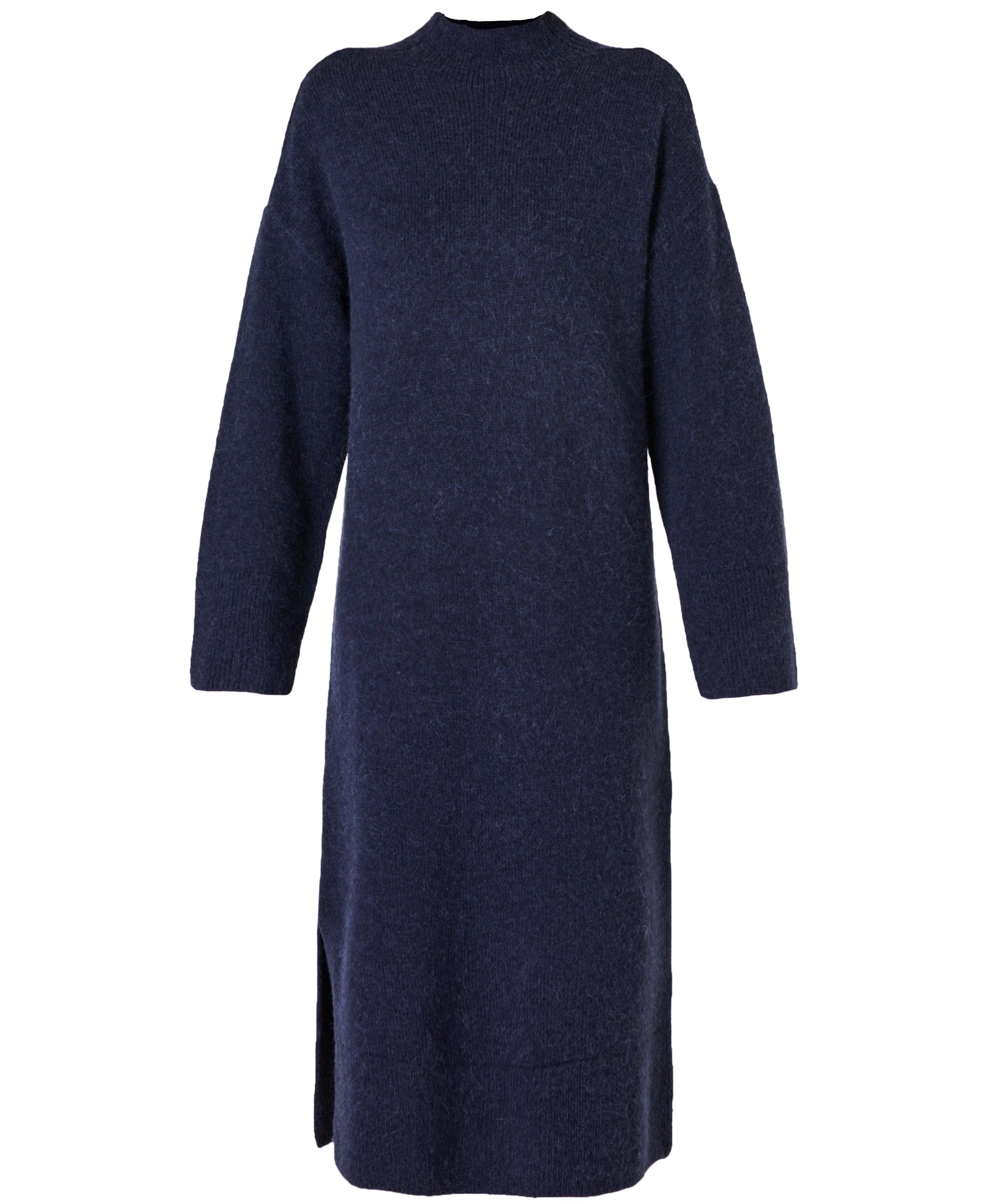 Navy wool dress sale