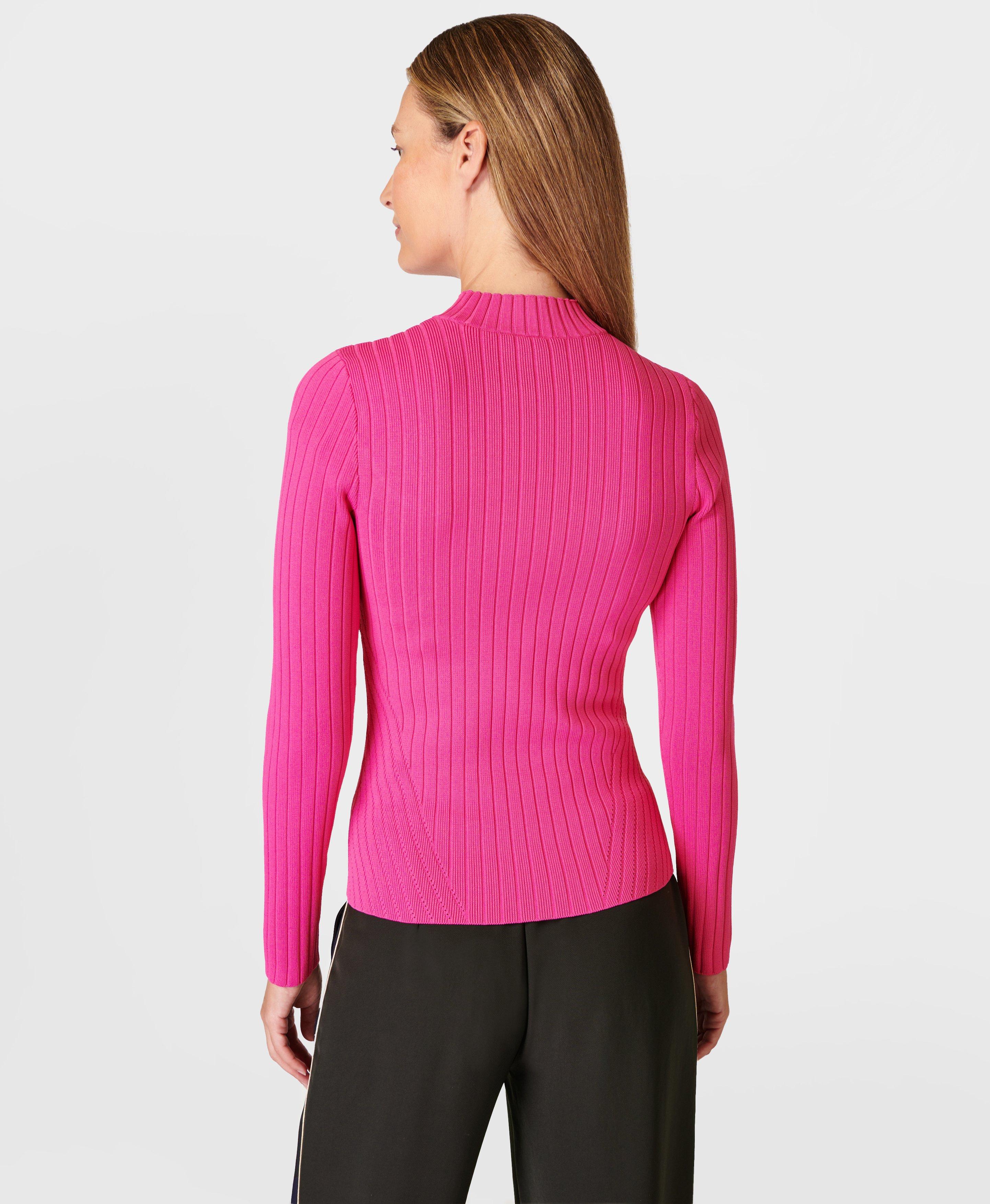 Cutaway Knitted Top - Punk Pink