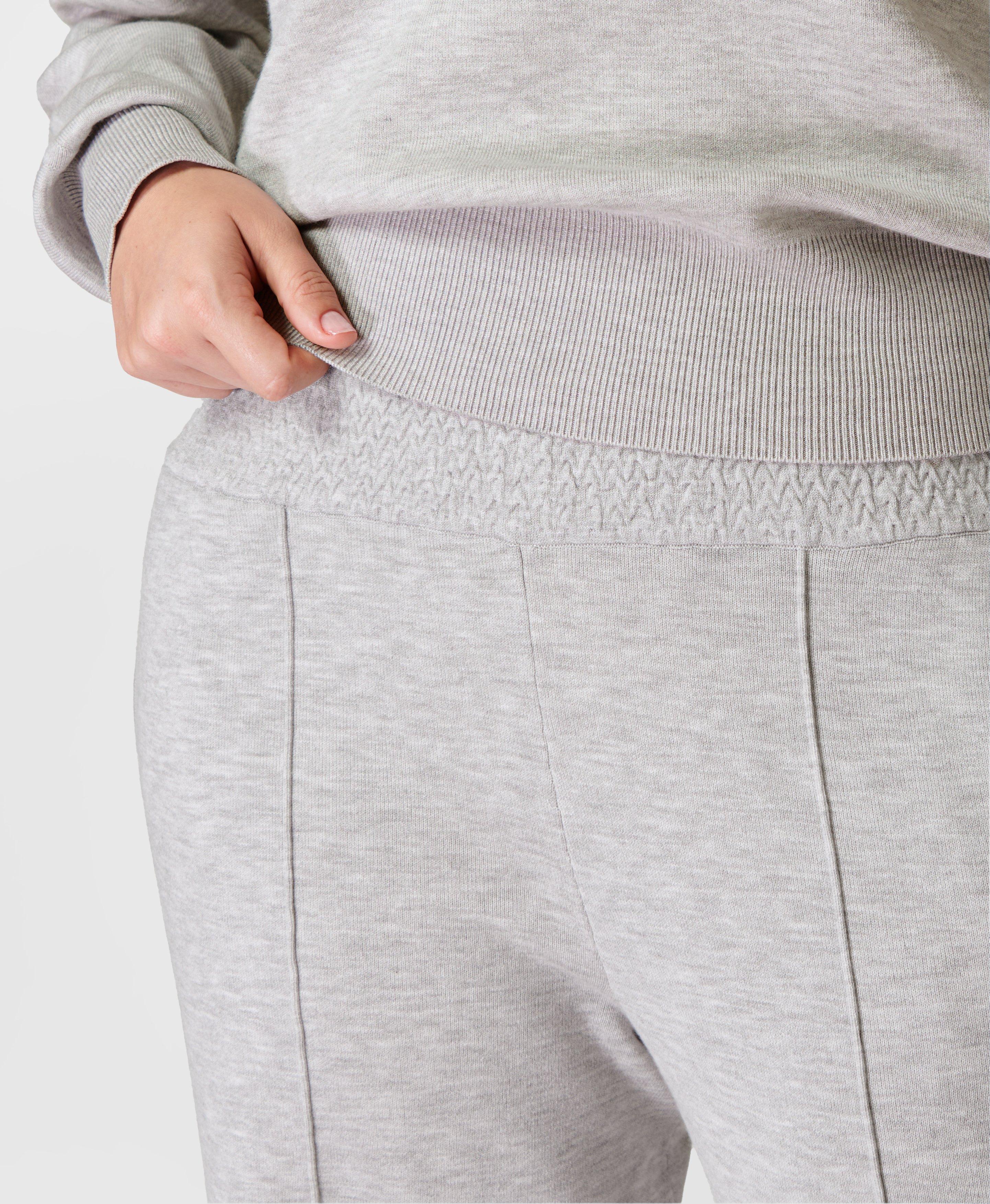 High-waisted joggers - Light grey marl - Ladies