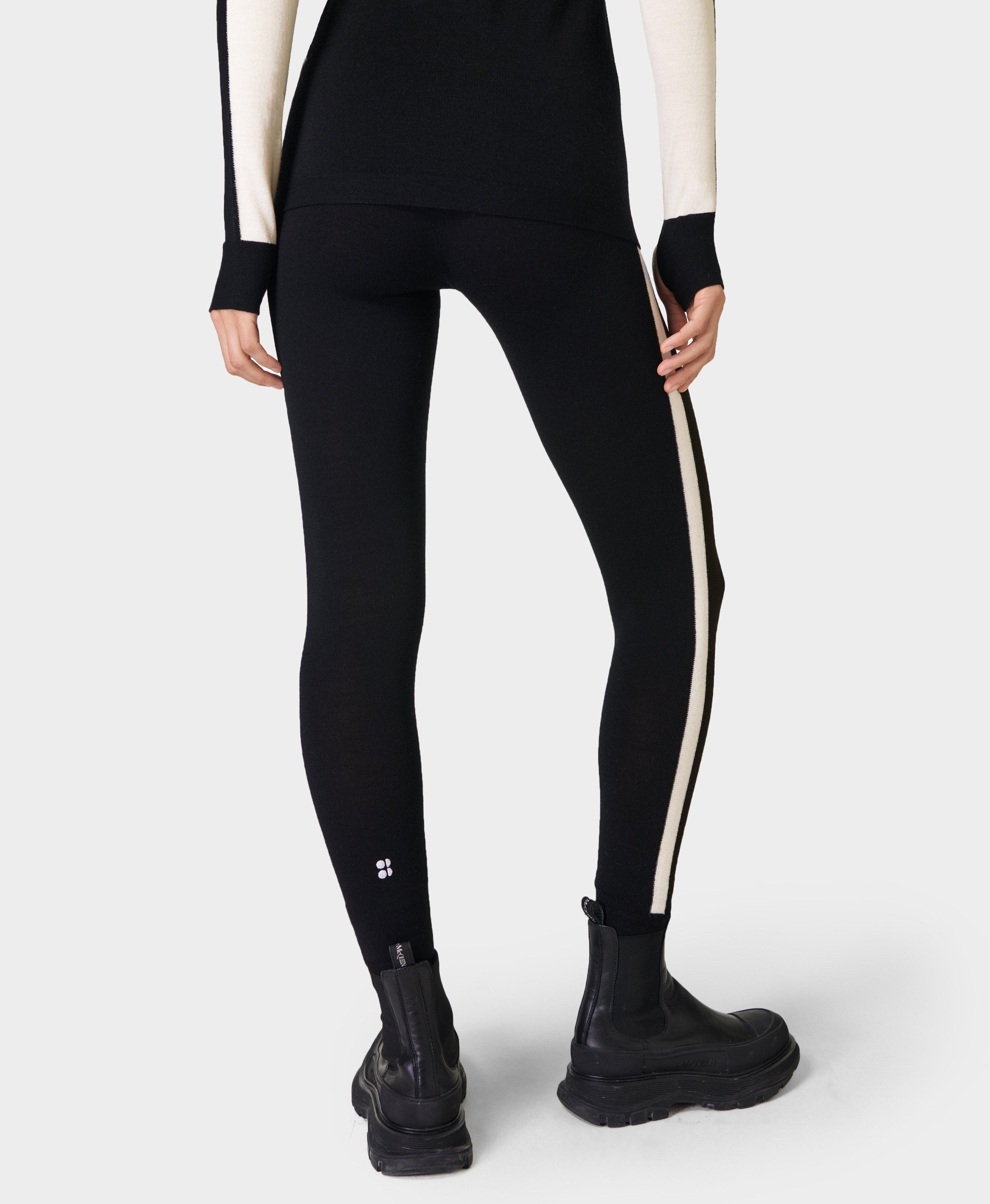 Breakout Base Layer Legging with Vertical Logo in Black