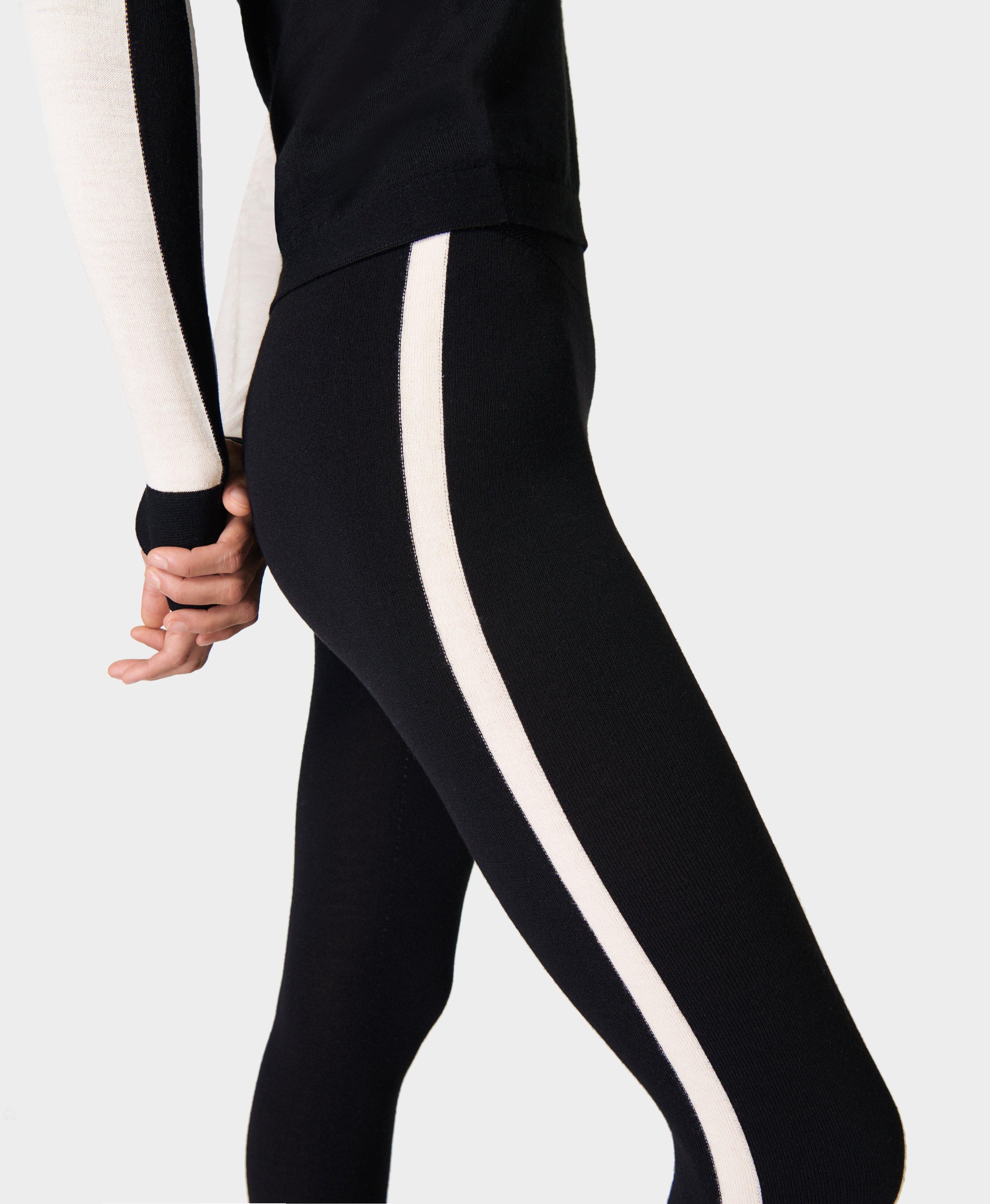 NEW Sweaty Betty Ski Base Layer Leggings SB6220 - Black Geo