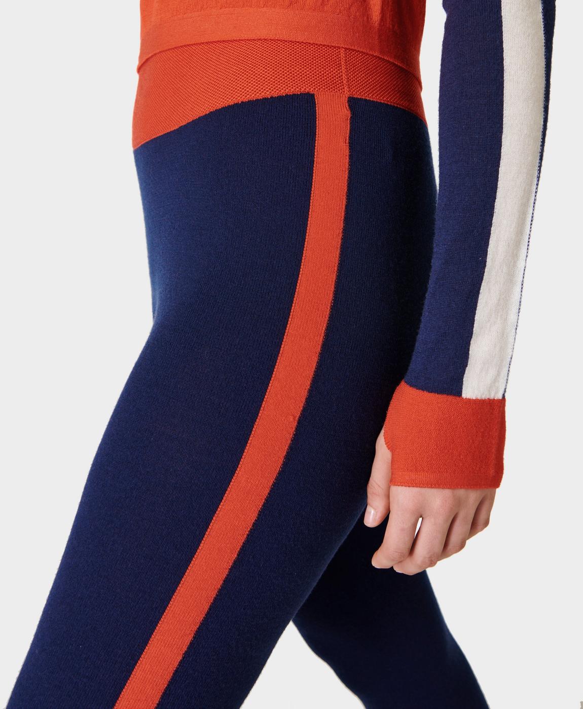 Colour Block Merino Base Layer Legging - XS, Women's Ski Clothes