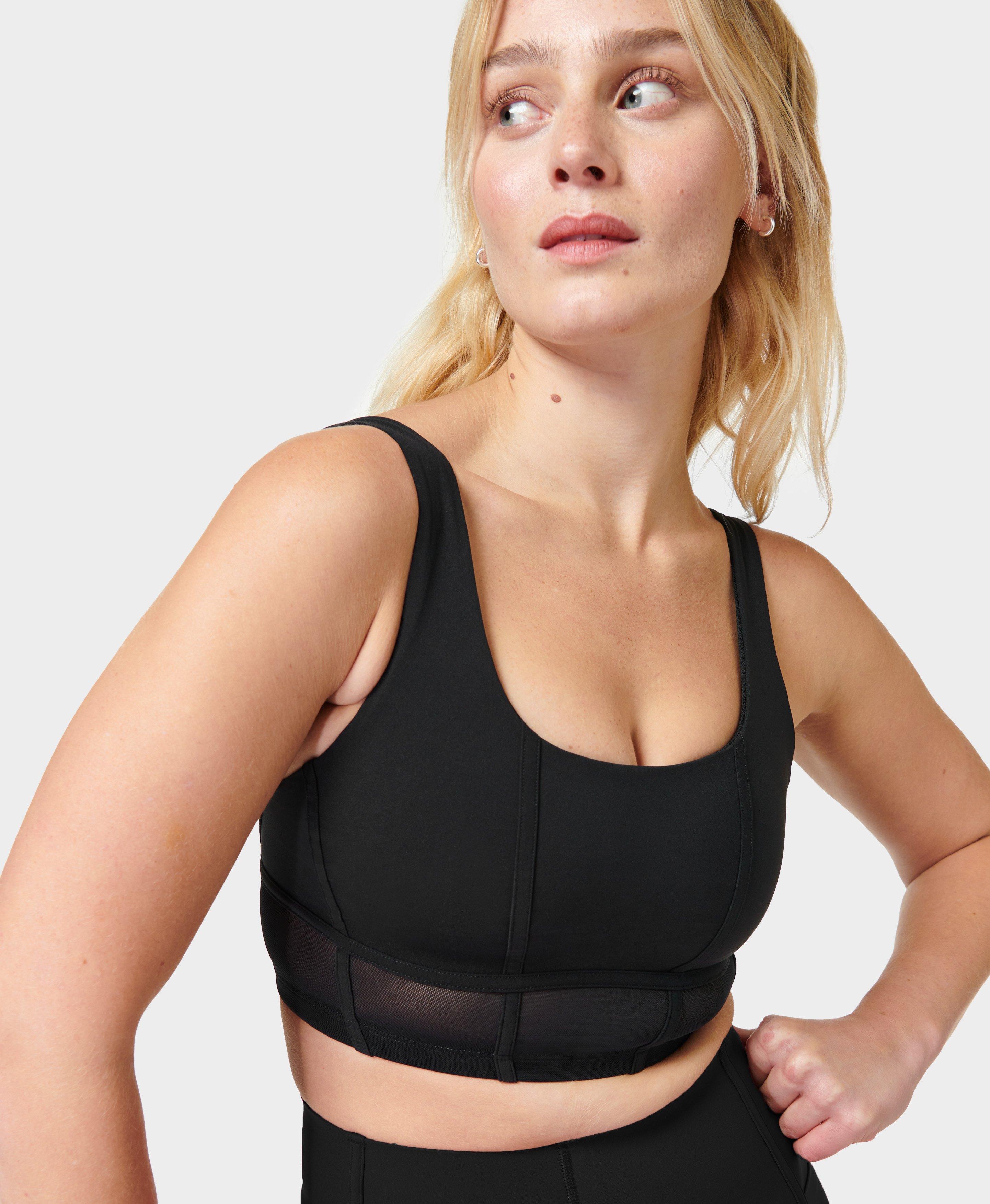 Sweaty Betty POWER CONTOUR CORSET - Medium support sports bra - black 