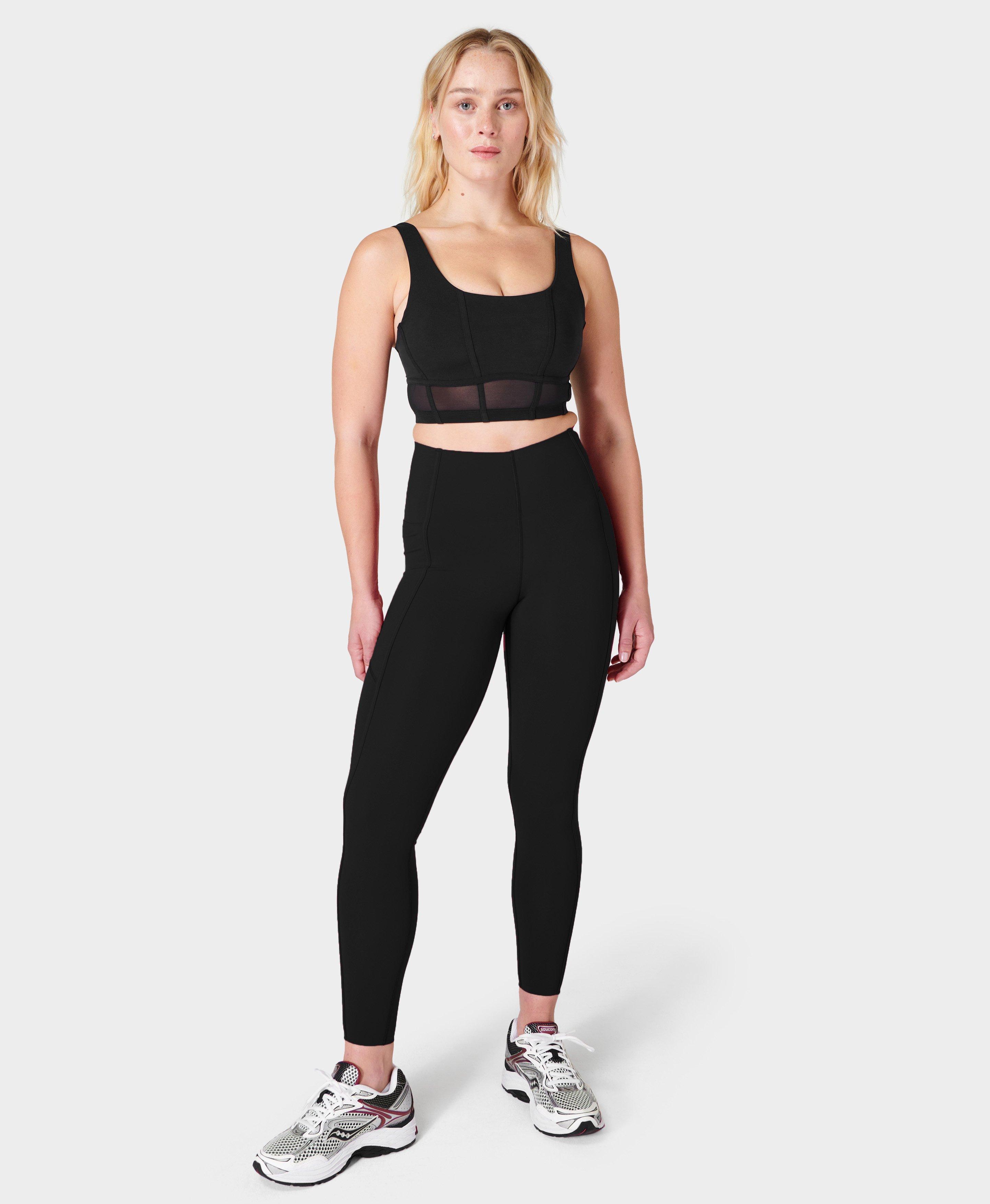 NEW $50 Sweaty Betty Stamina Sports Bra in Black [SZ Small ] #K772