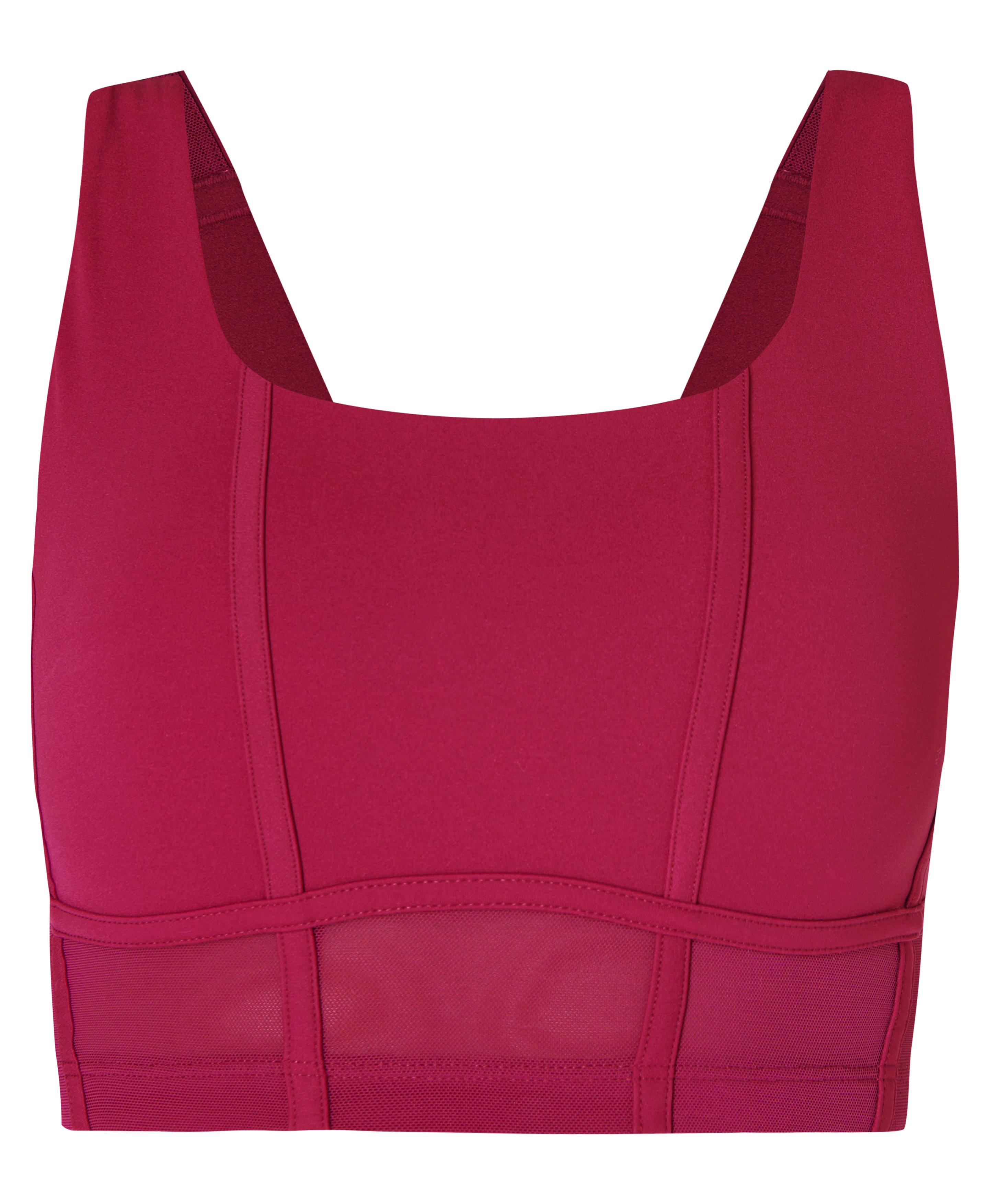 Sweaty Betty POWER CONTOUR CORSET - Medium support sports bra - vamp  red/dark red 