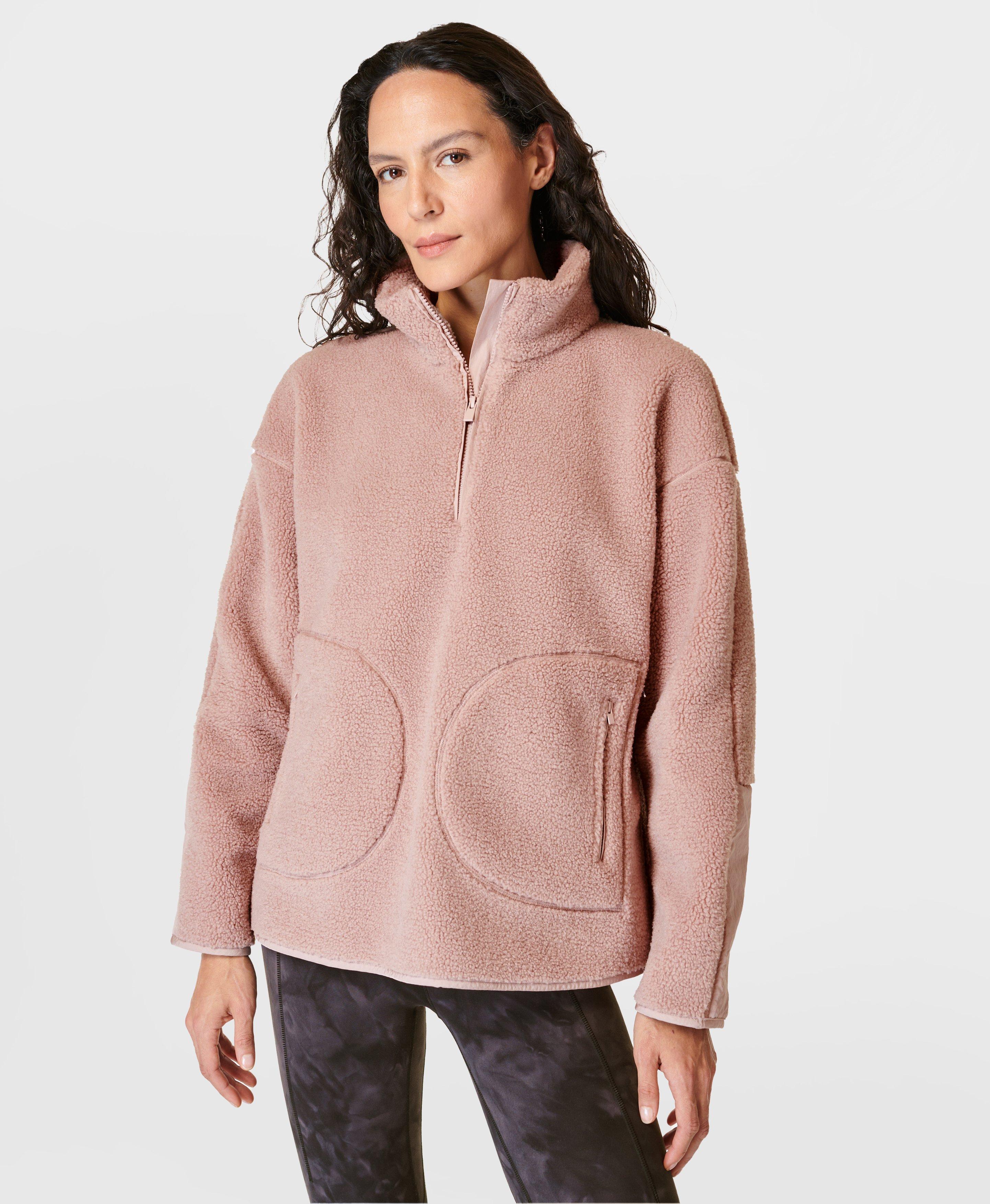 Pink best sale hooded fleece