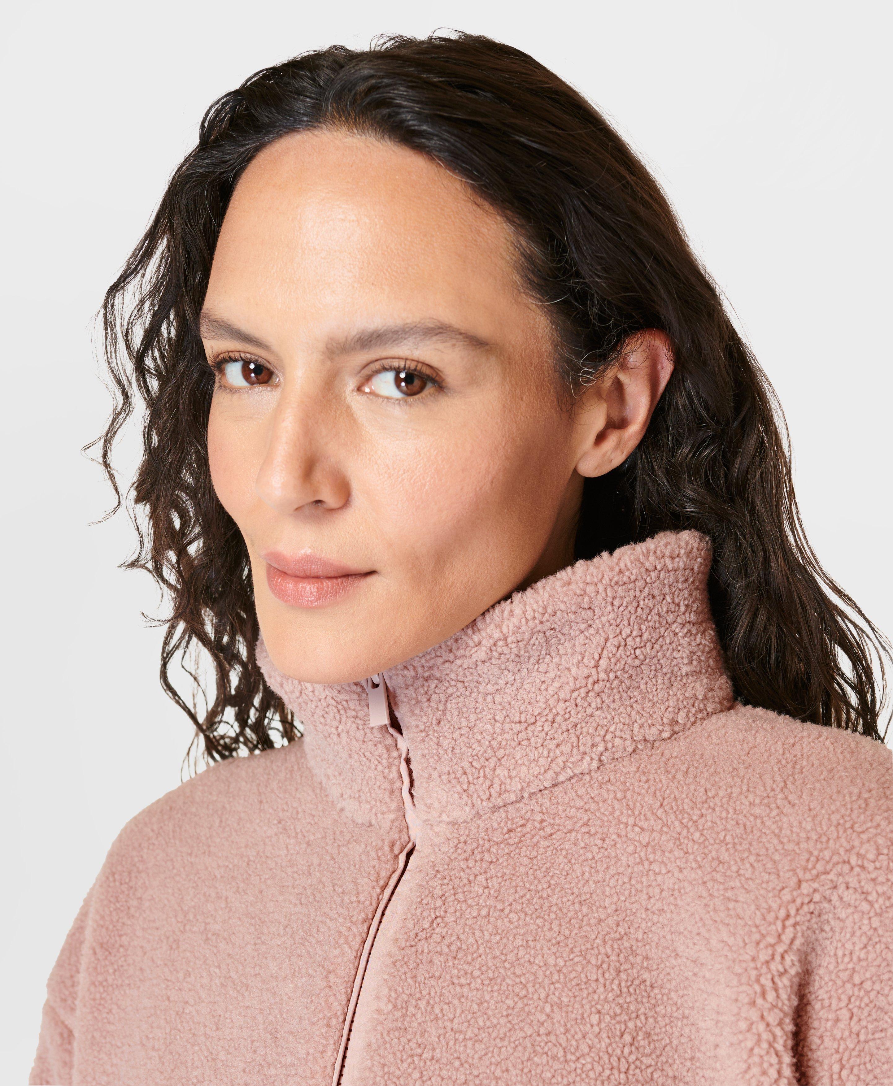 Women's plush hotsell fleece jacket