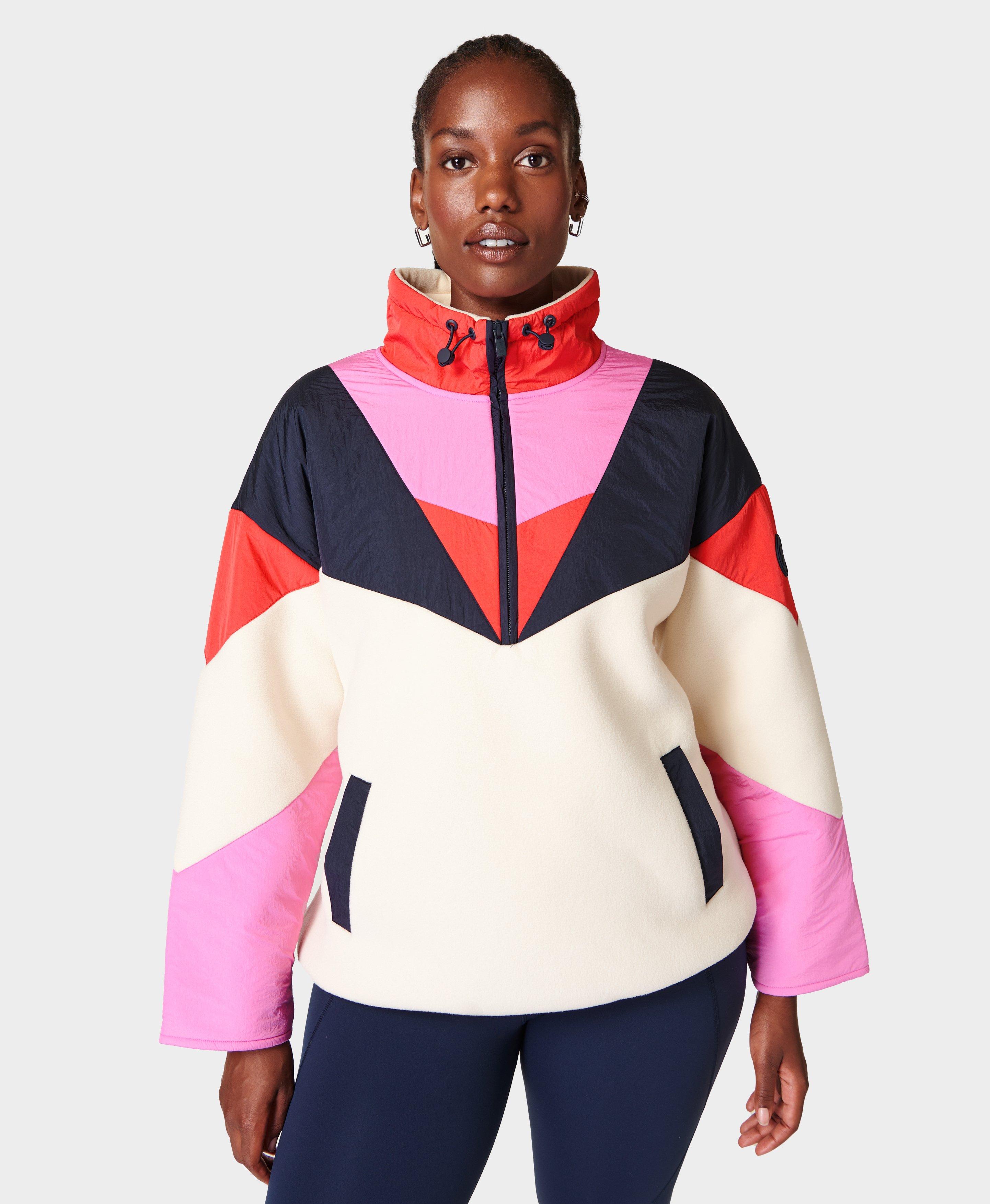 Retrograde Fleece Colour Block Half Zip