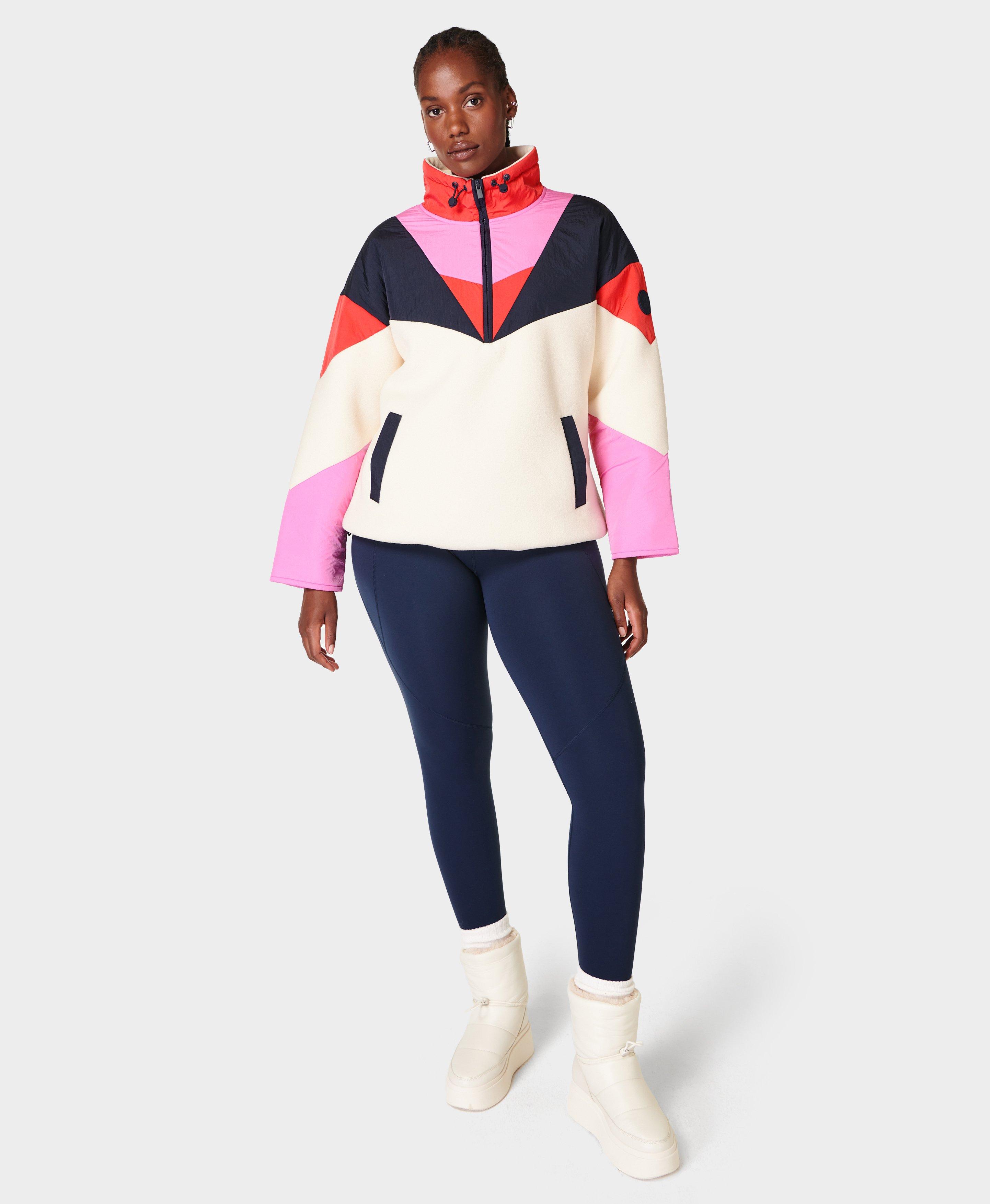 Colour block half zip hot sale sweatshirt