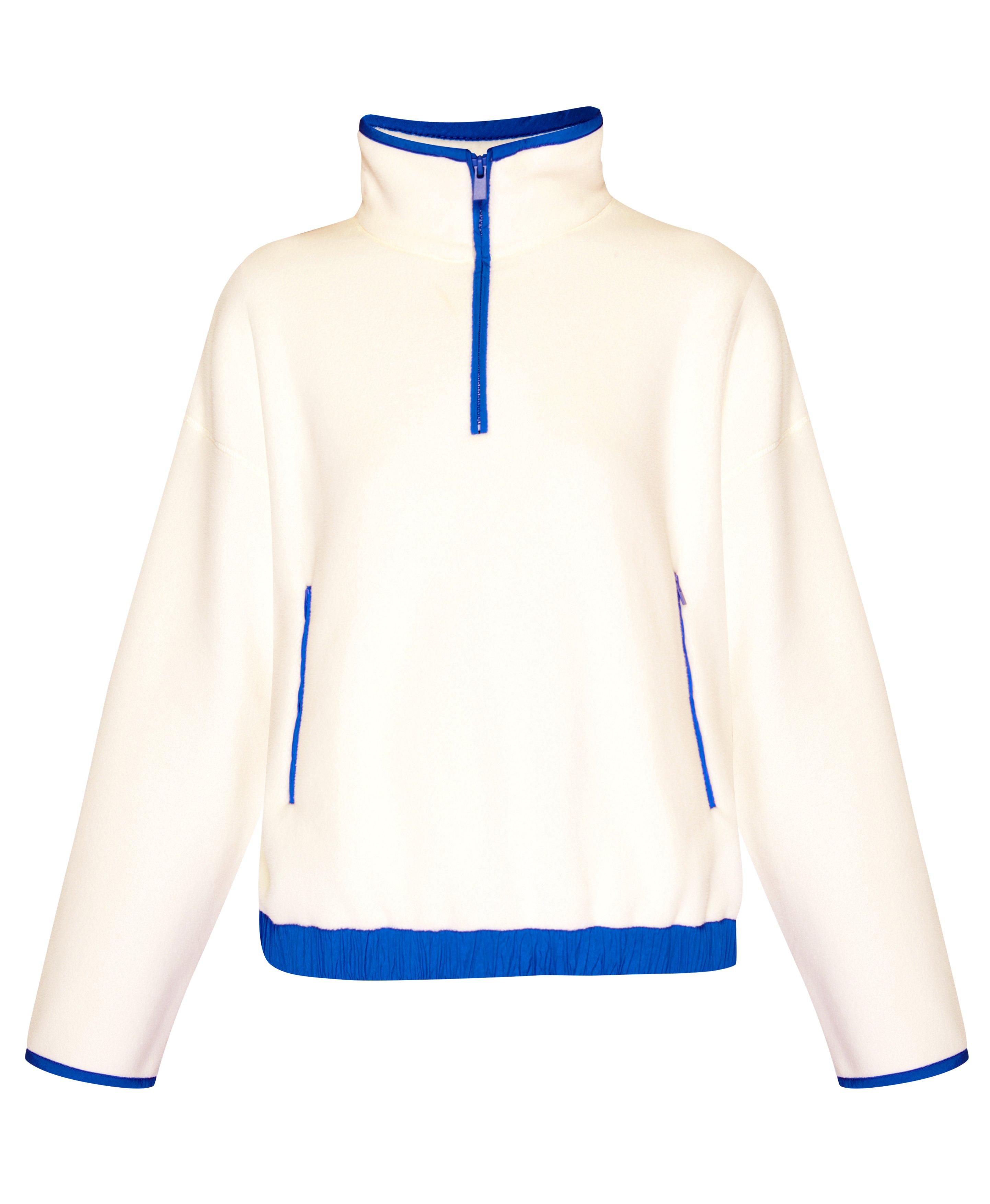 Half zip sweatshirt with on sale pockets