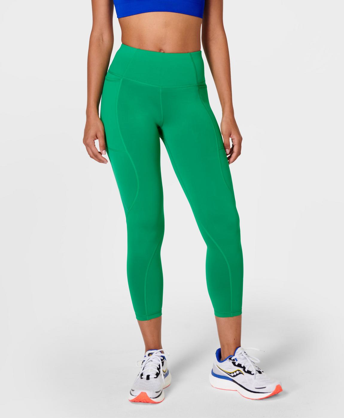 Therma Boost 2.0 7/8 Reflective Running Leggings - Electro Green