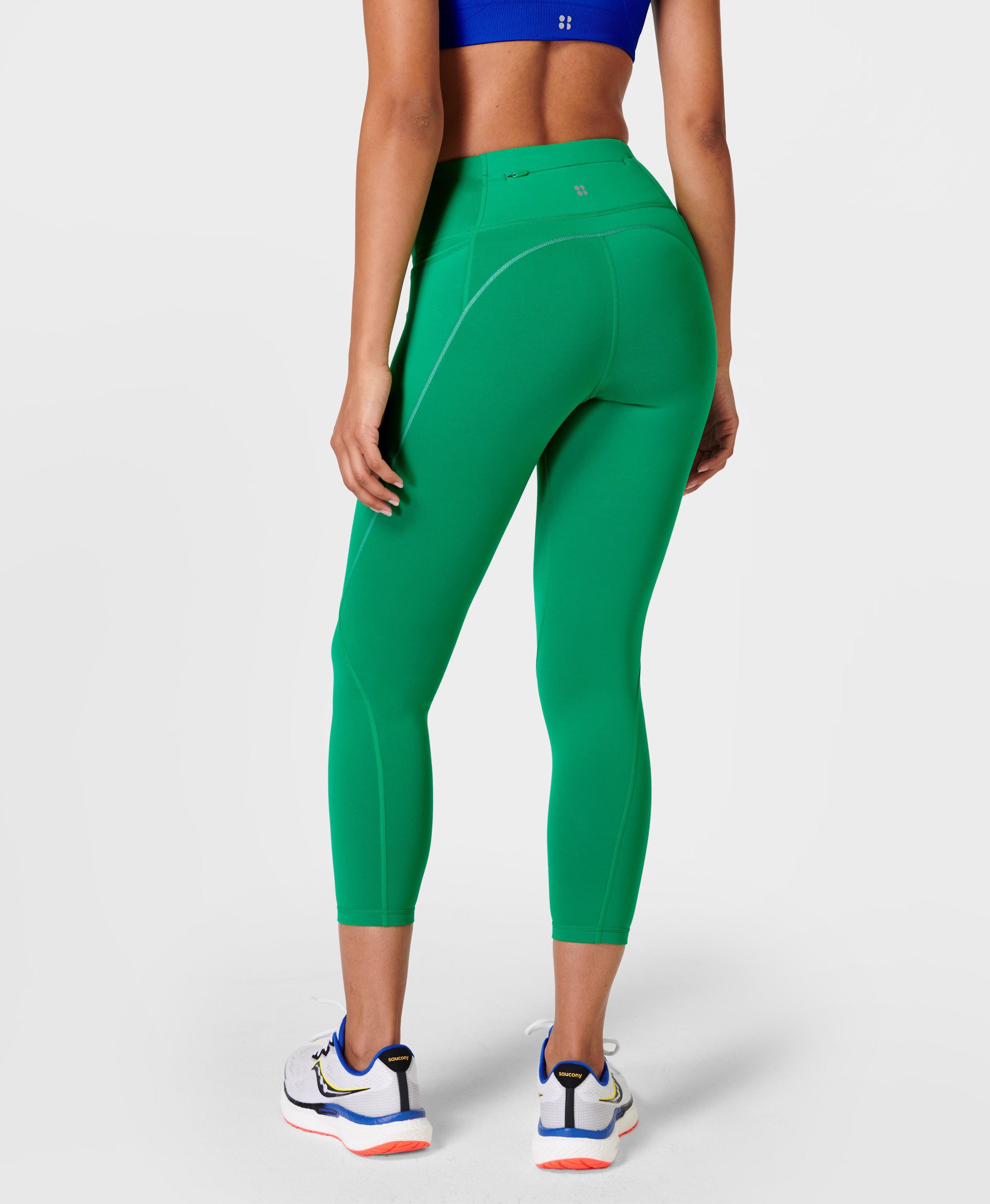 Therma Boost 2.0 7/8 Reflective Running Leggings - Electro Green, Women's  Leggings