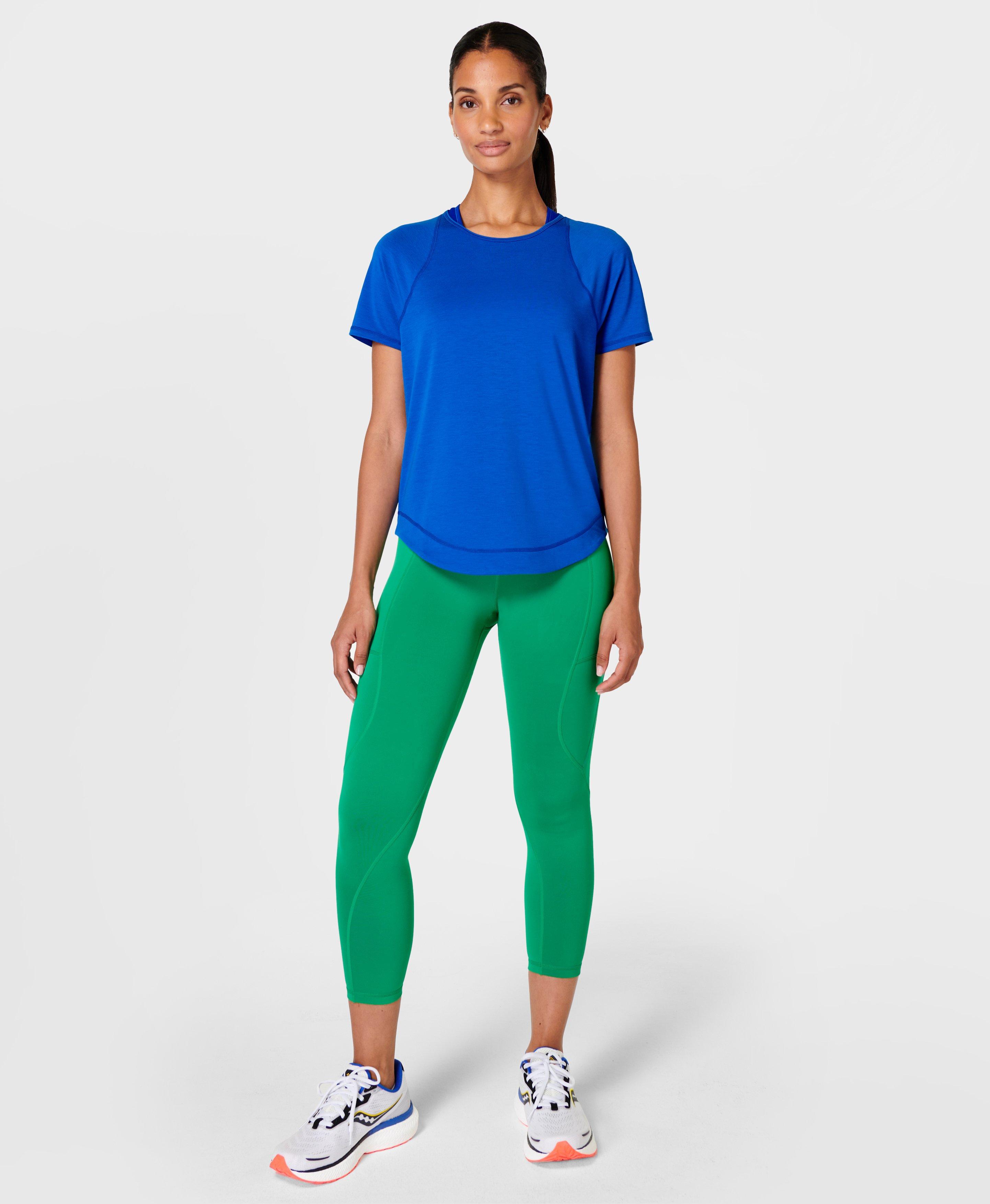 Grey Therma Boost reflective jersey running top, Sweaty Betty