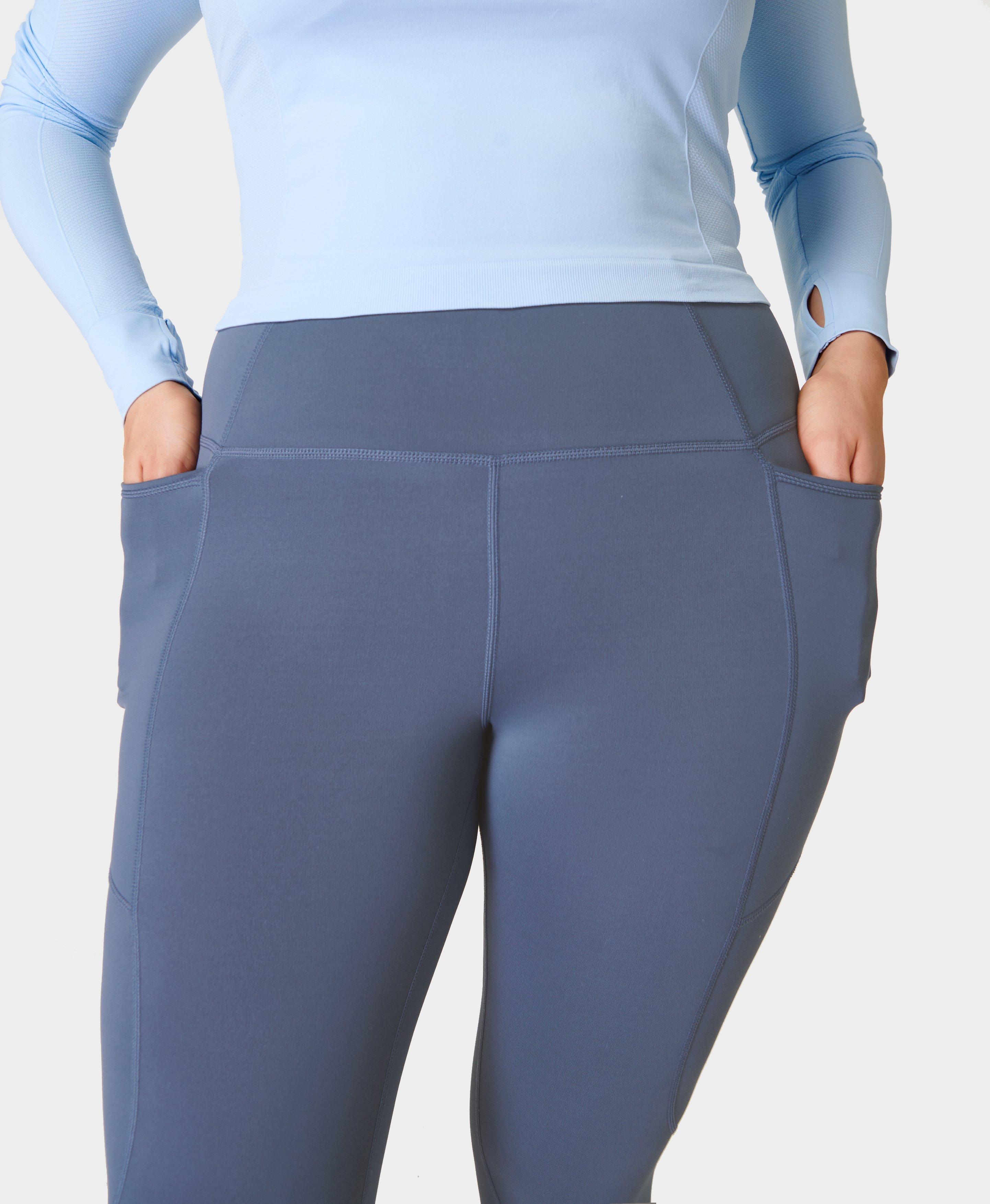 NEW Sweaty Betty Thermodynamic 7/8 Running Leggings SB6229 - Grey - Medium  8-10