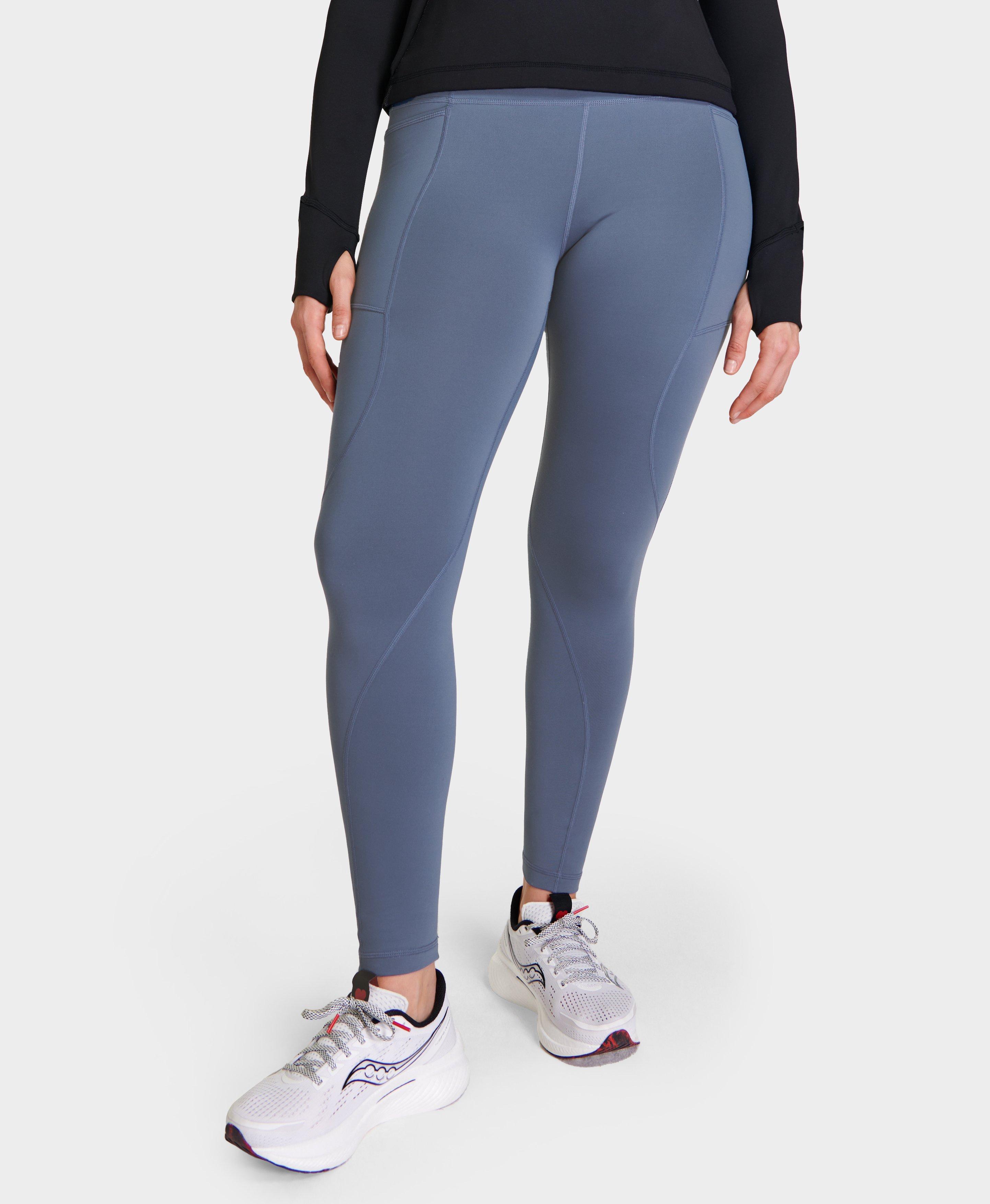 Therma Boost 2.0 7/8 Reflective Running Leggings - Grey SB Dot Reflective  Print, Women's Leggings