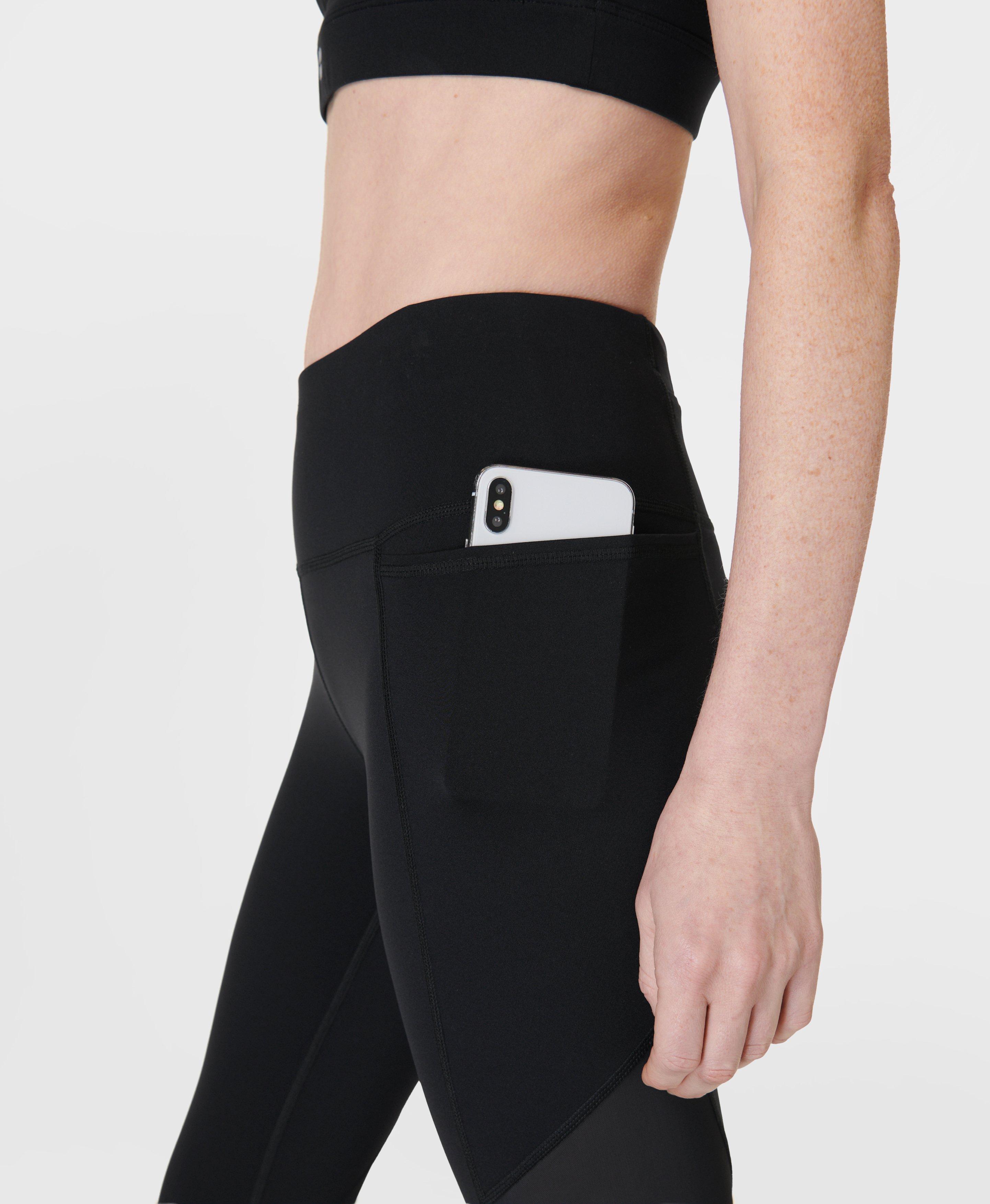 Power Aerial Mesh 7 8 Gym Leggings Black Women s Leggings Sweaty Betty