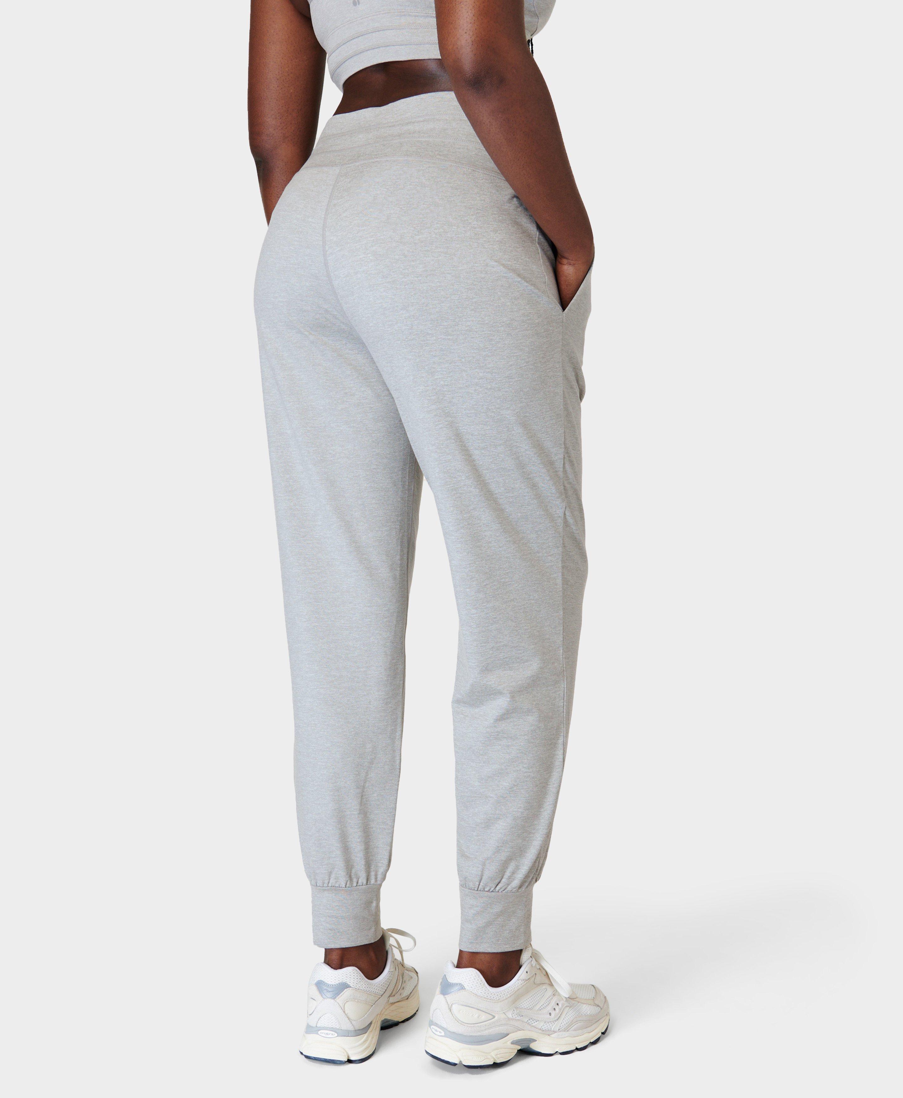 Gaia Yoga Pants - Light Grey Marl  Women's Trousers & Yoga Pants