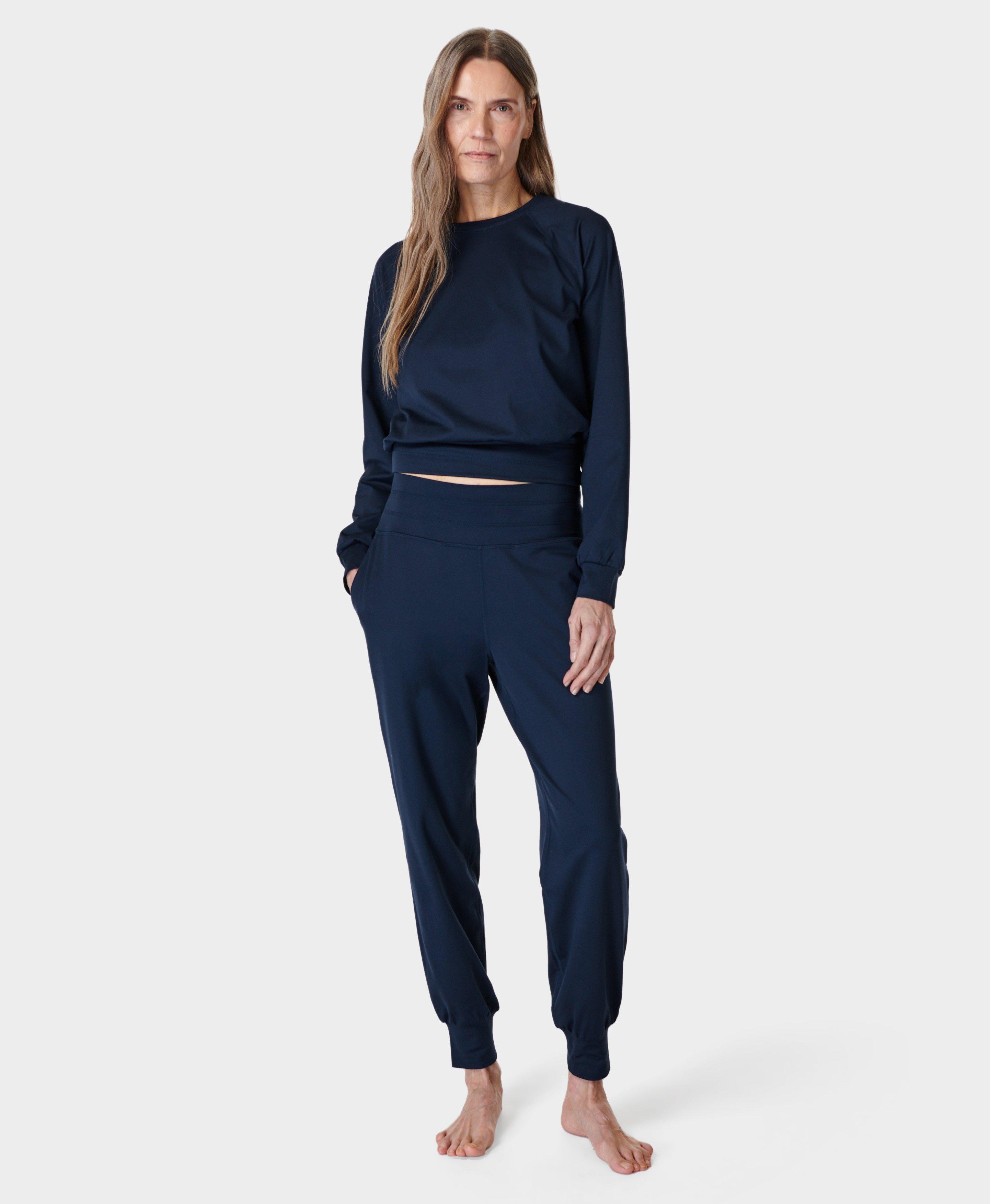 Gaia Yoga Pants - Navy Blue, Women's Trousers & Yoga Pants