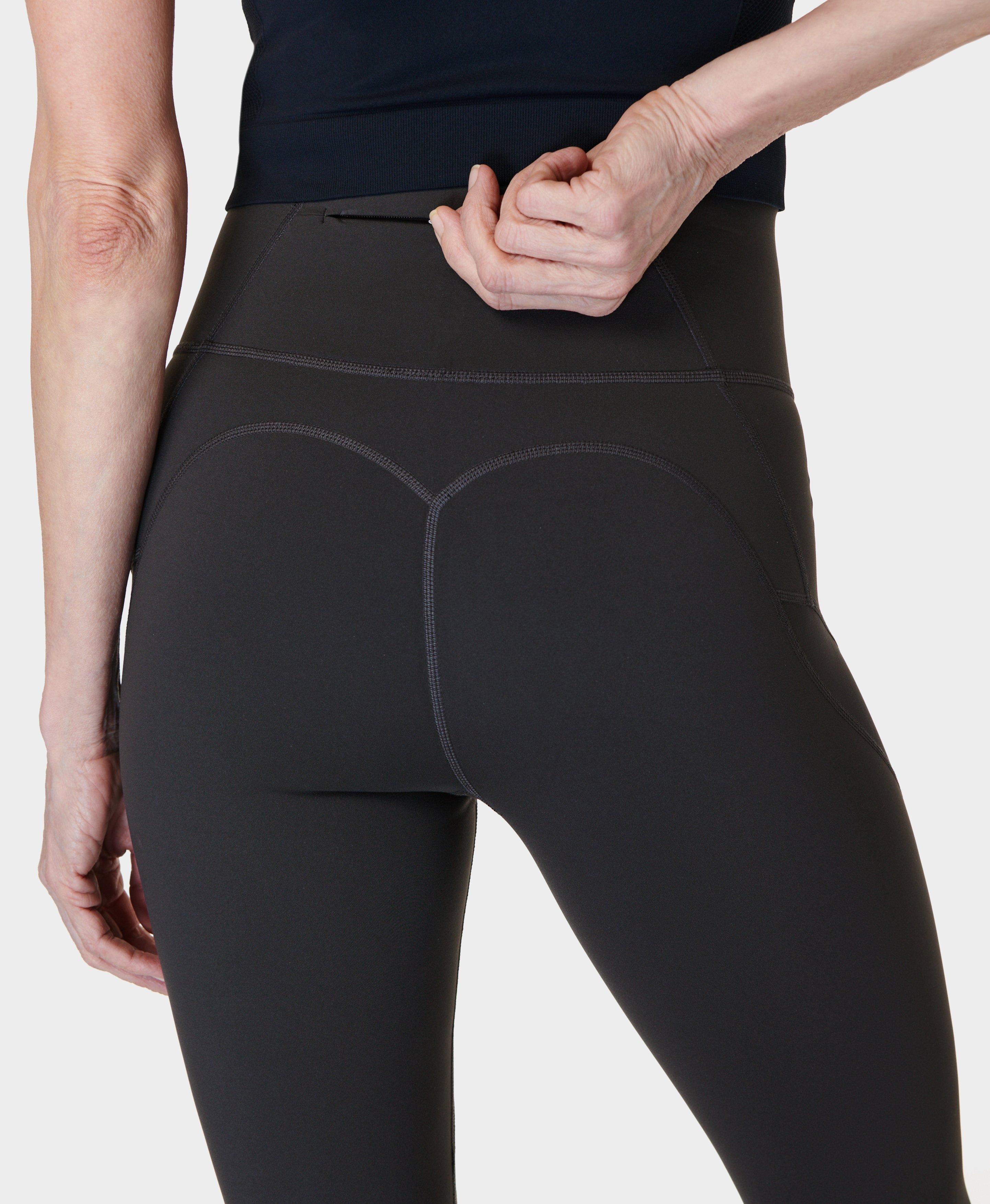 Power Illusion Mesh 7/8 Gym Leggings - Dark Grey, Women's Leggings