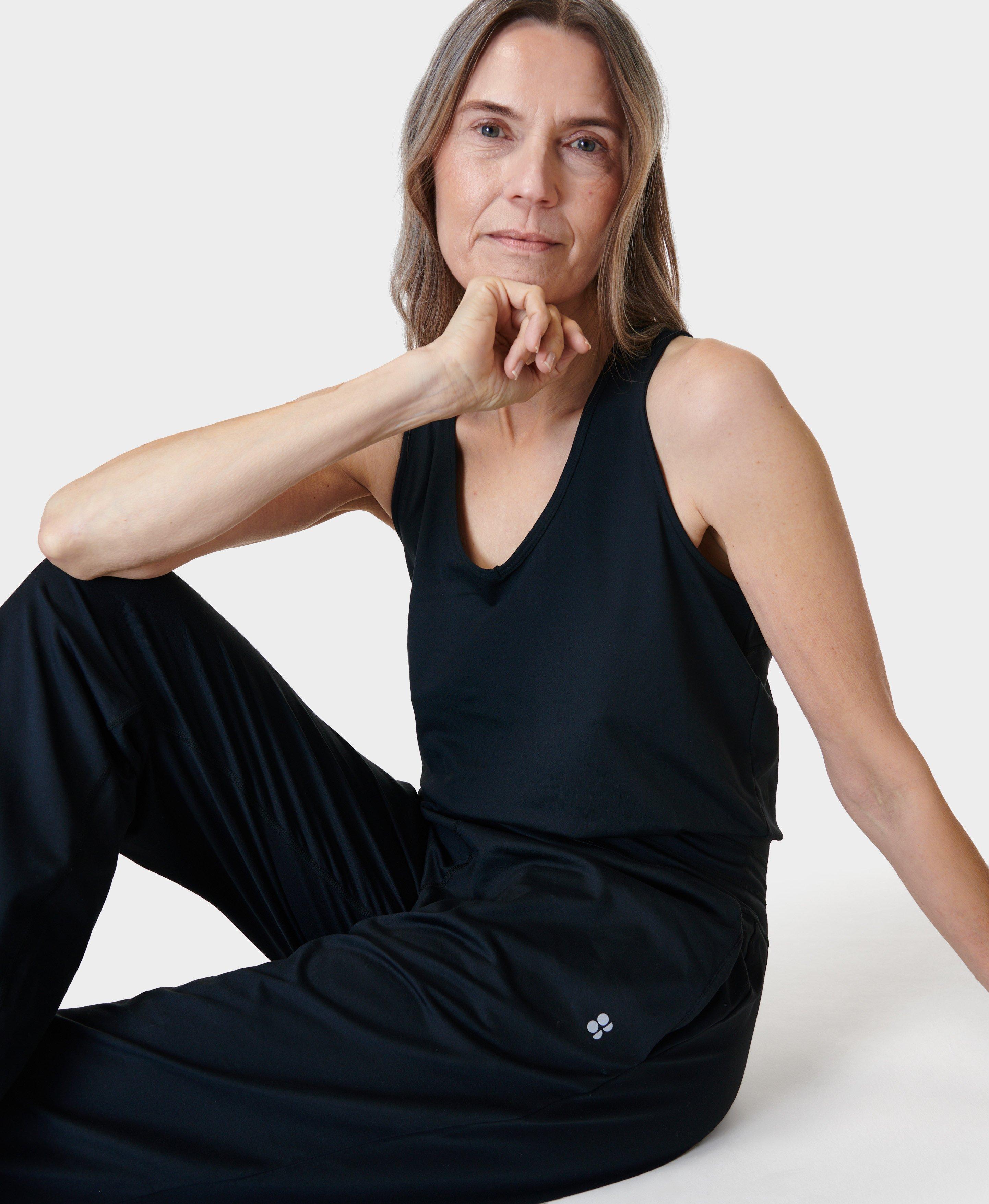 Gaia Yoga Jumpsuit - Black, Women's Dresses and Jumpsuits