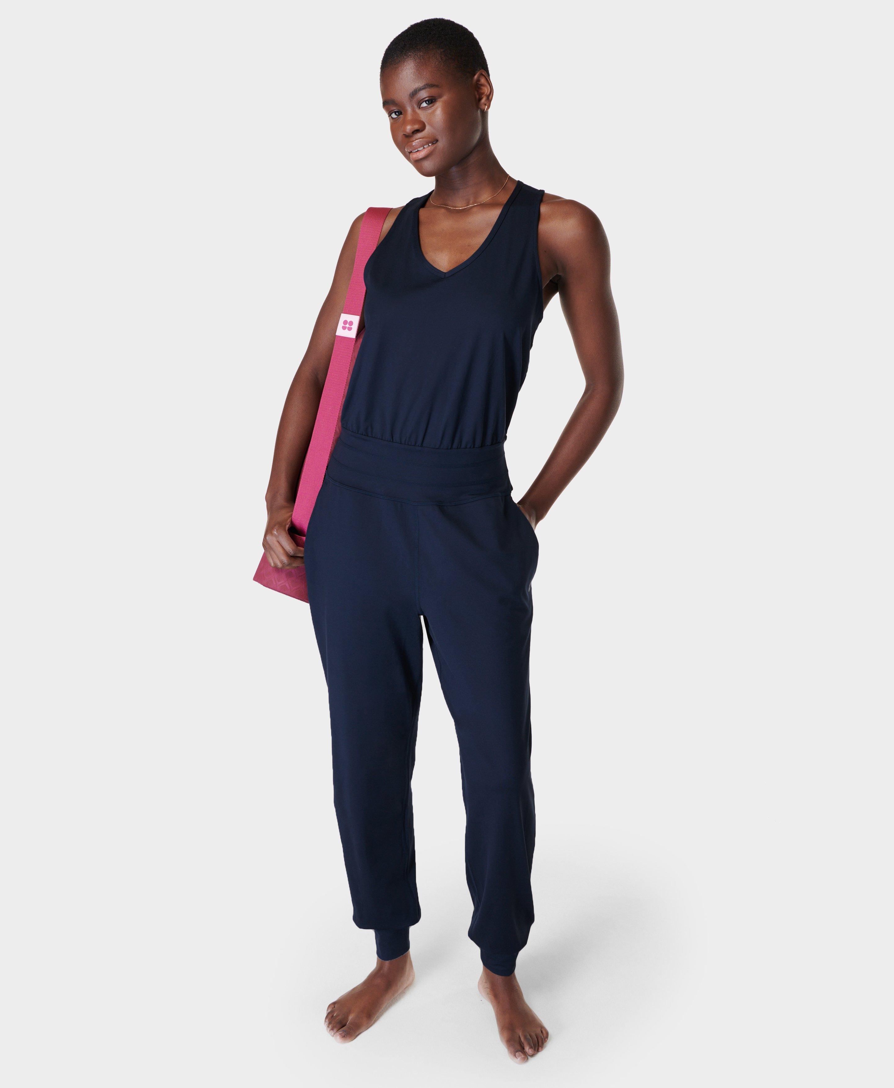 Jogger jumpsuit clearance womens