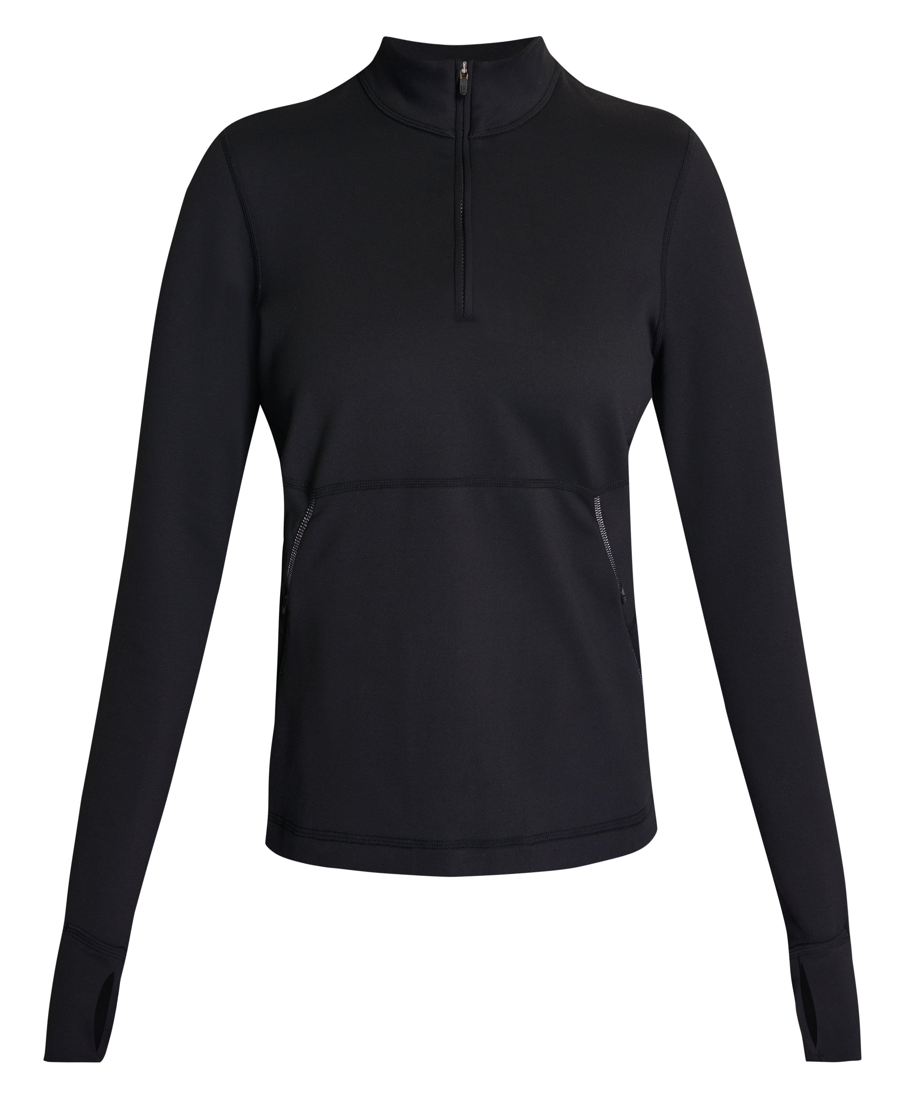 Therma Boost Running Half Zip - Black | Women's Sweaters + Hoodies 