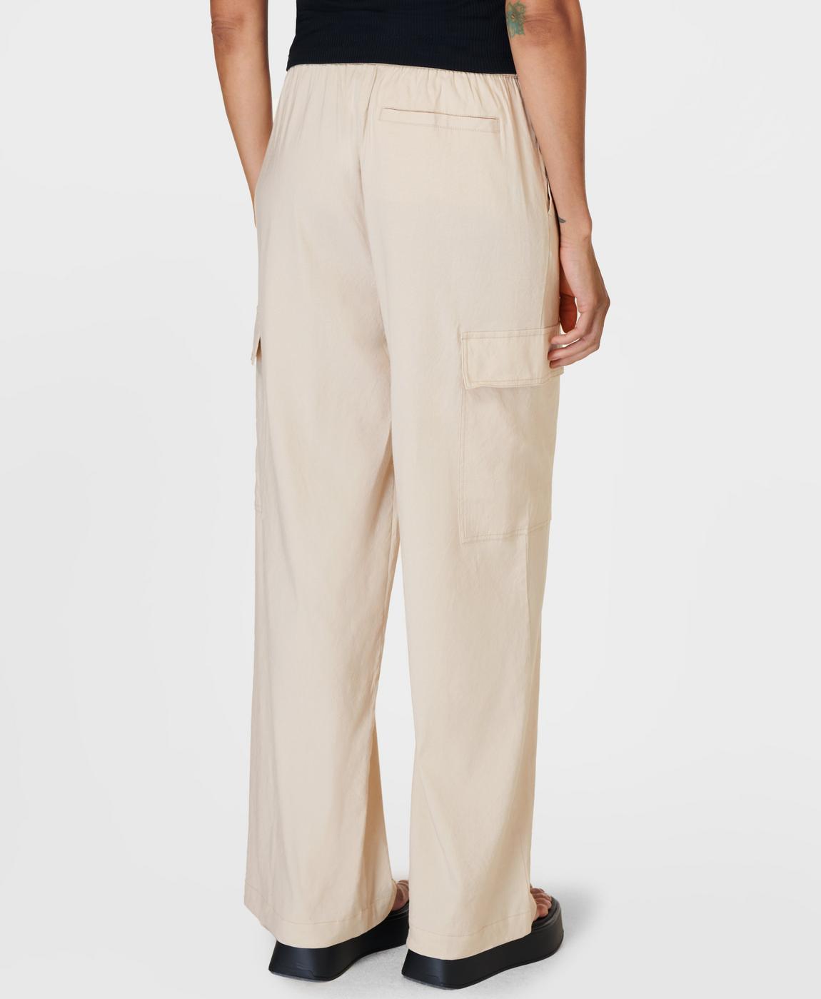 Summer Stretch Linen Utility Pant - Pebble Beige | Women's Summer Stretch Linen Utility Pant - Pebble Beige | Women's