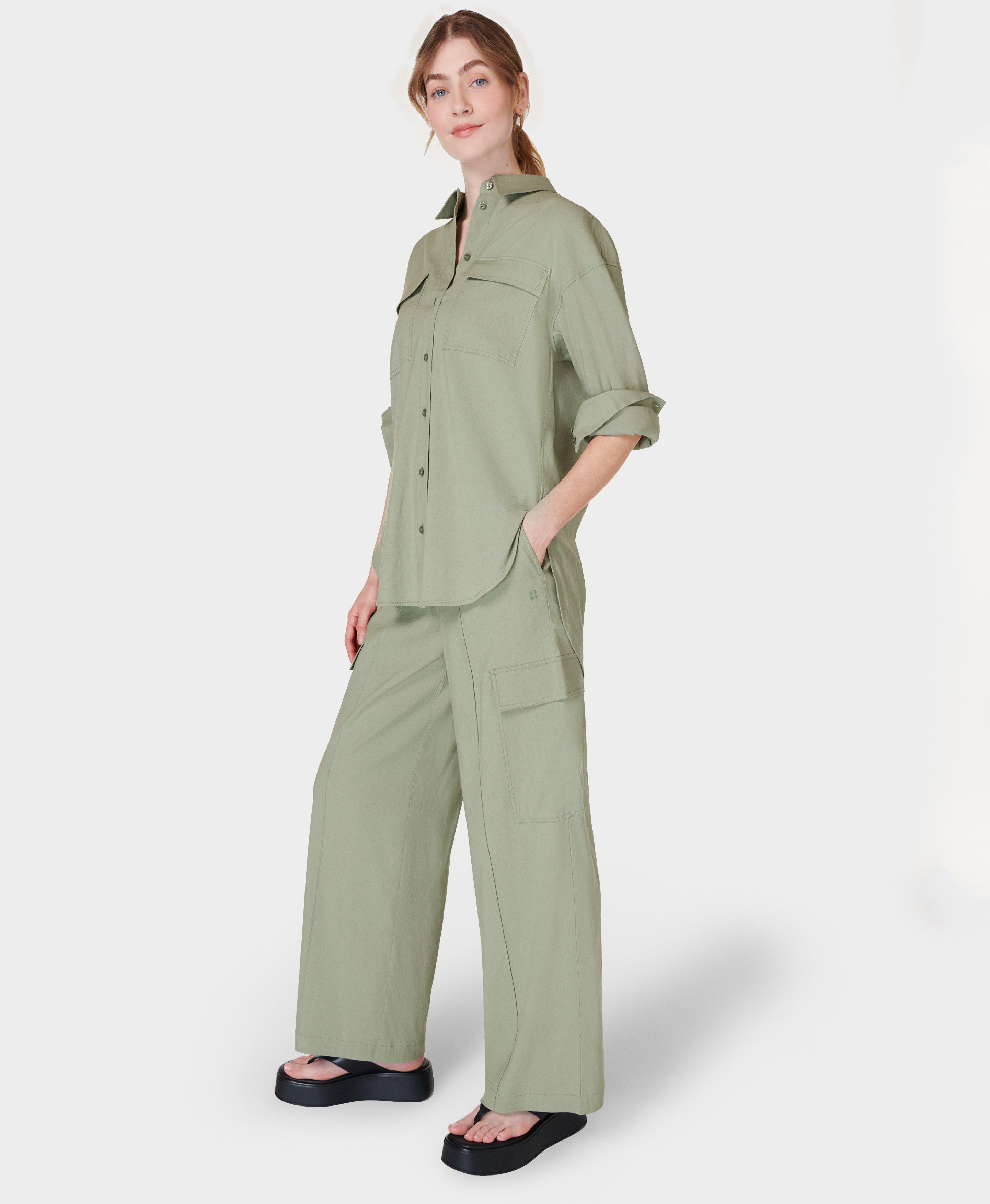 Summer Stretch Linen Utility Pants