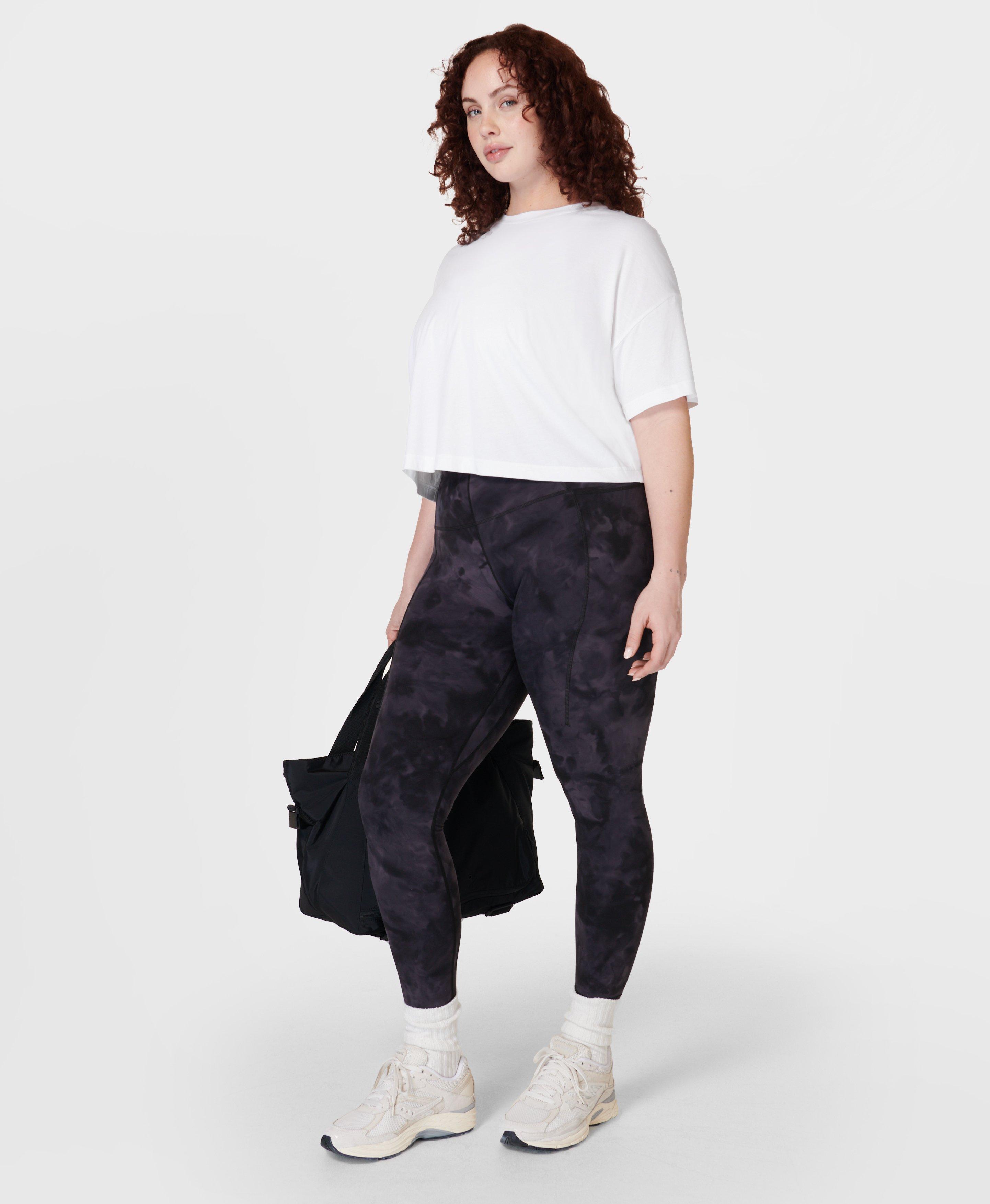Sweaty Betty Essential Short Sleeve Cropped T-Shirt, White, Women's M