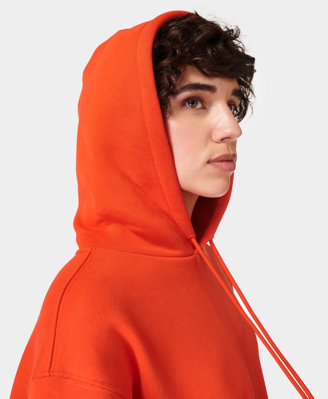 womens orange hoodie