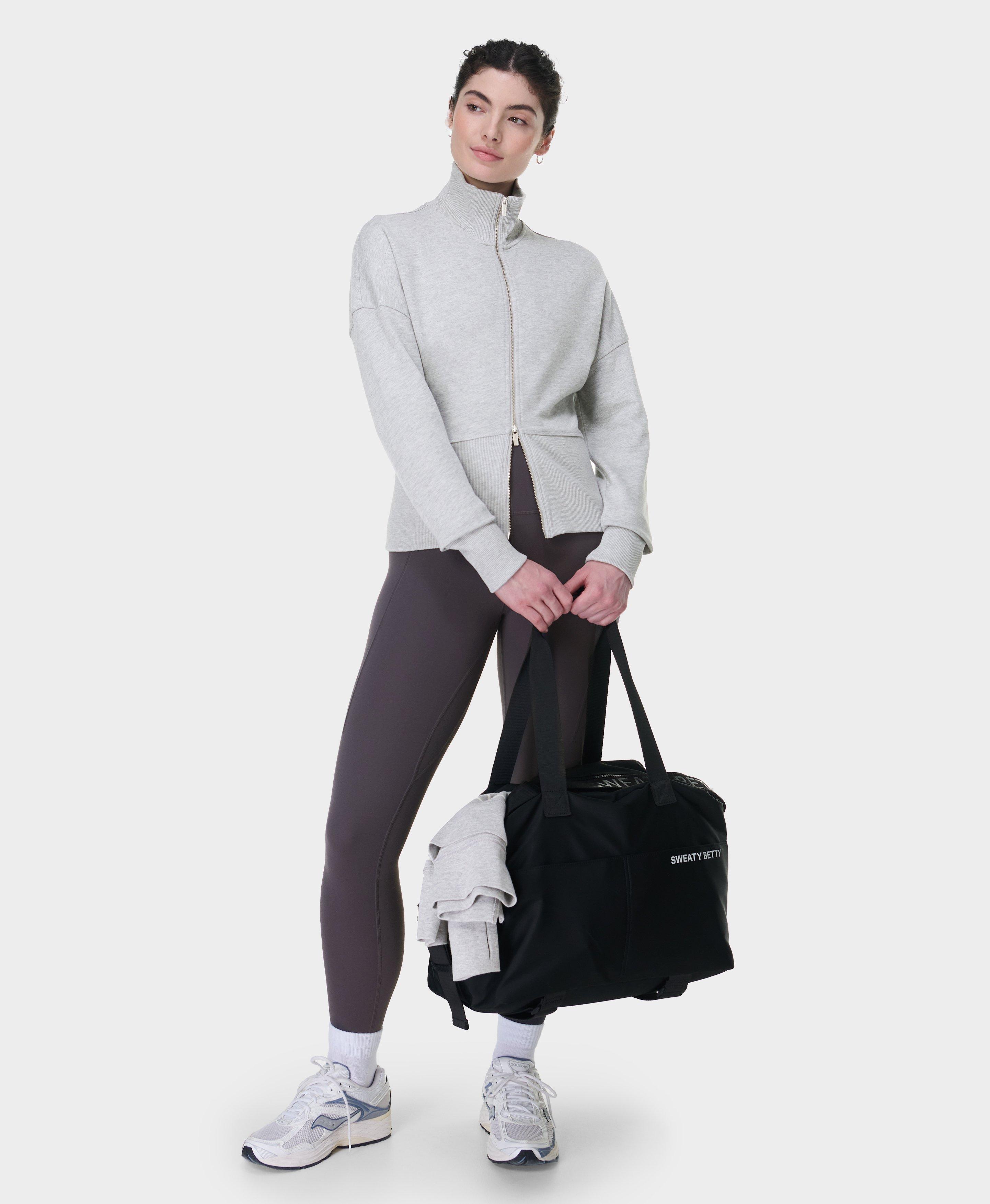 Sweaty Betty After Class Zip Up Top, Grey, Women's S
