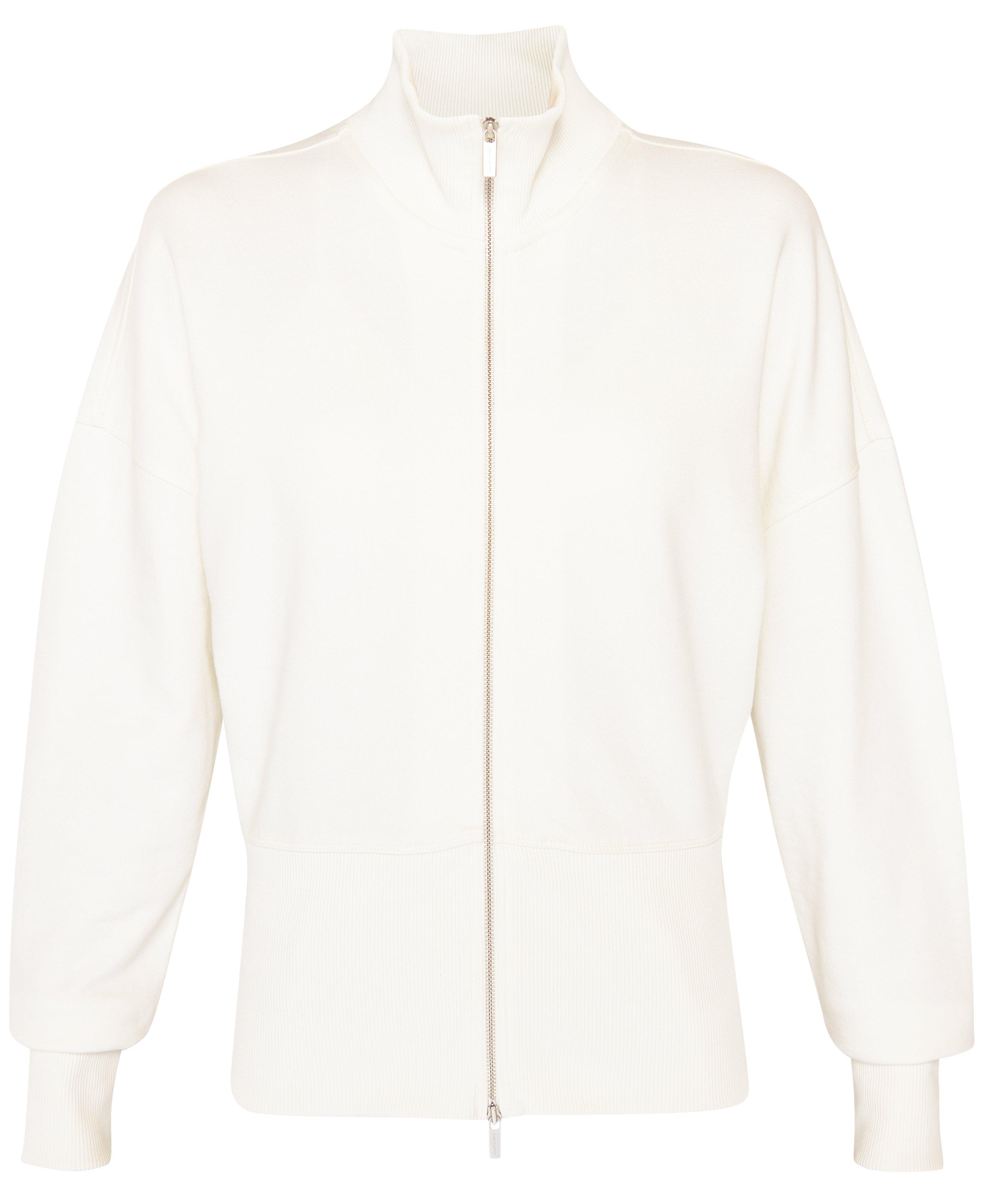 White zip best sale up sweaters