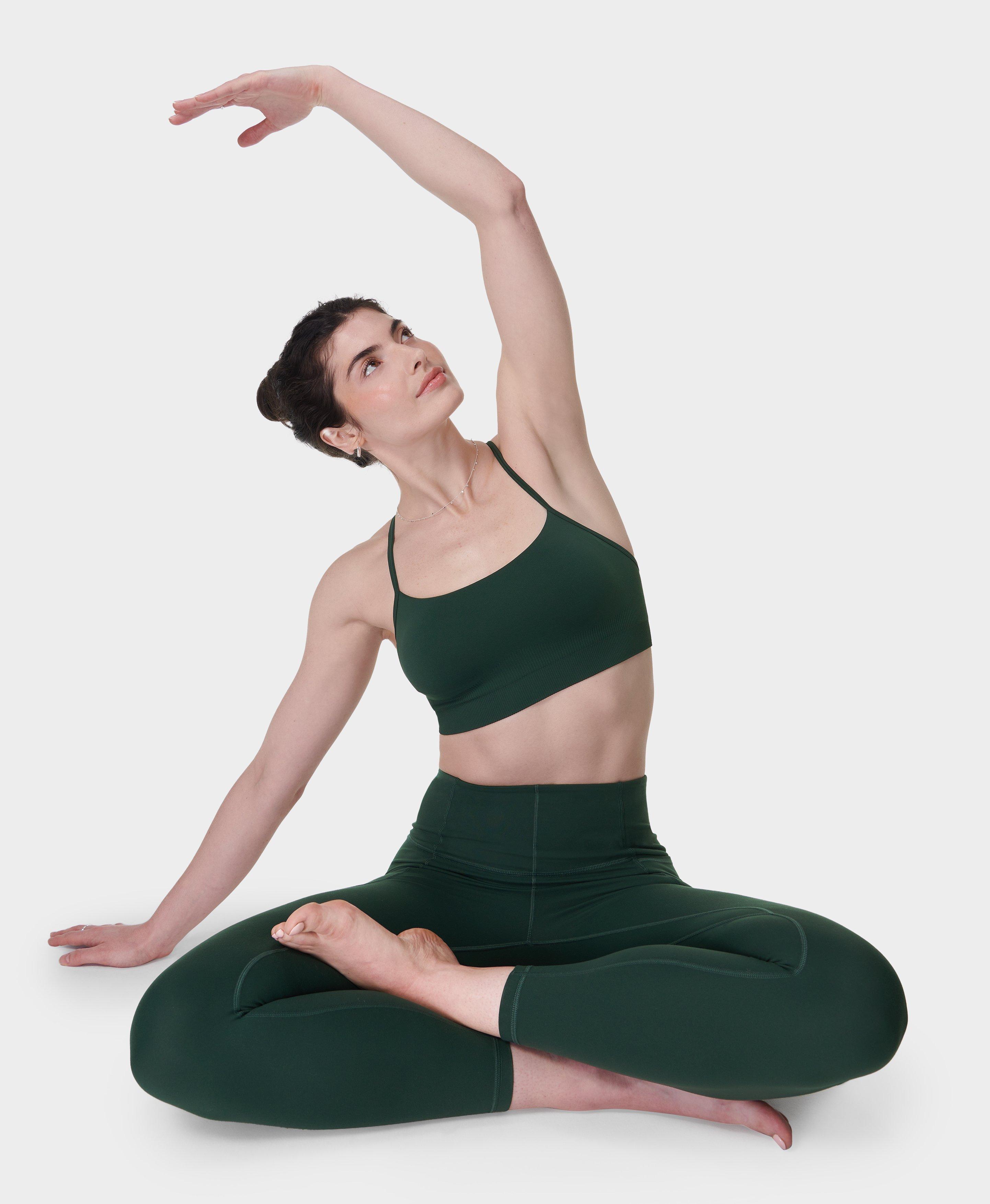 Sweaty Betty Spirit Restored Yoga Bra, Green, Women's XS