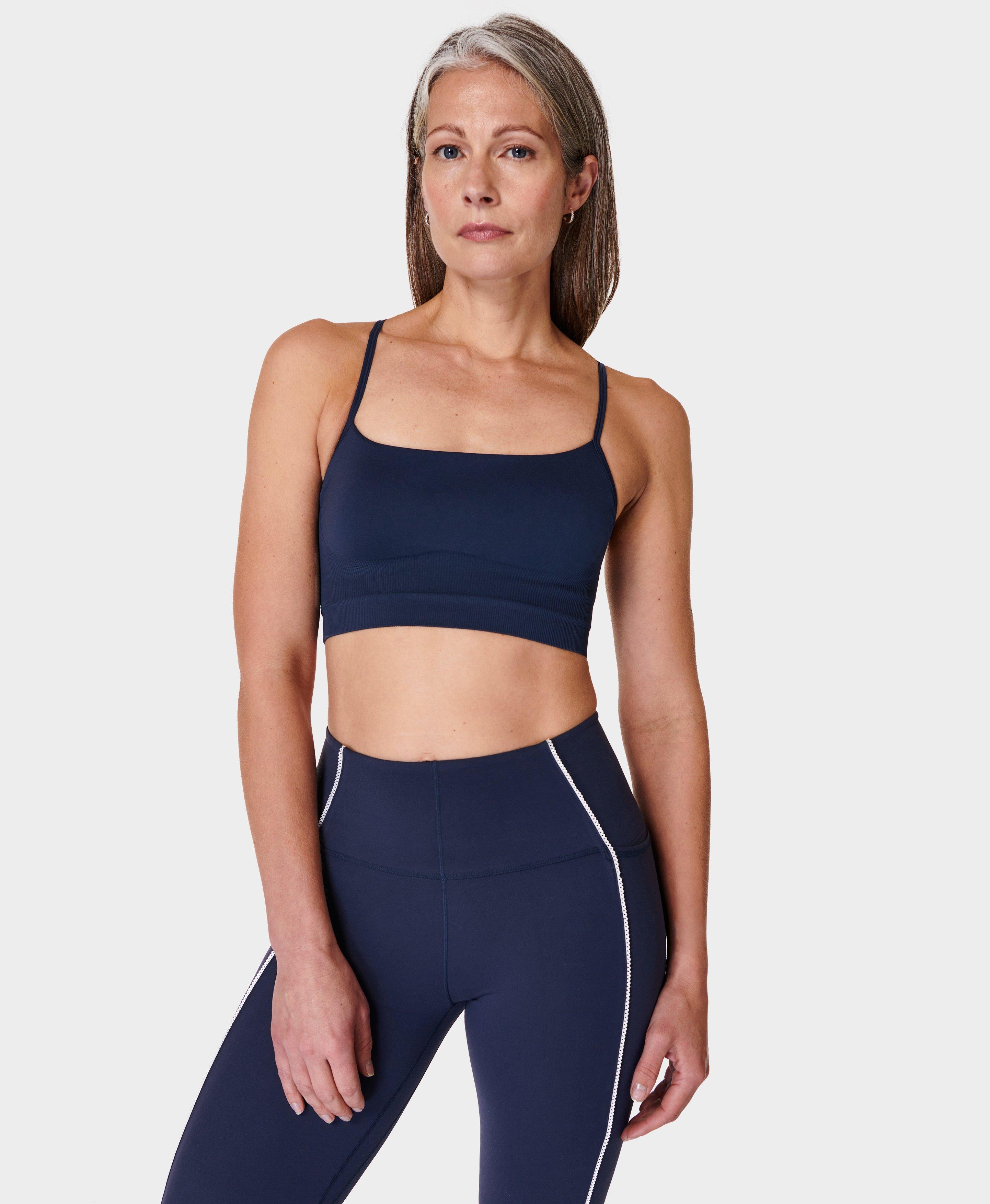 Super Soft Reversible Yoga Bra - BrownLeoMarksPrint WalnutBrown, Women's  Sports Bras