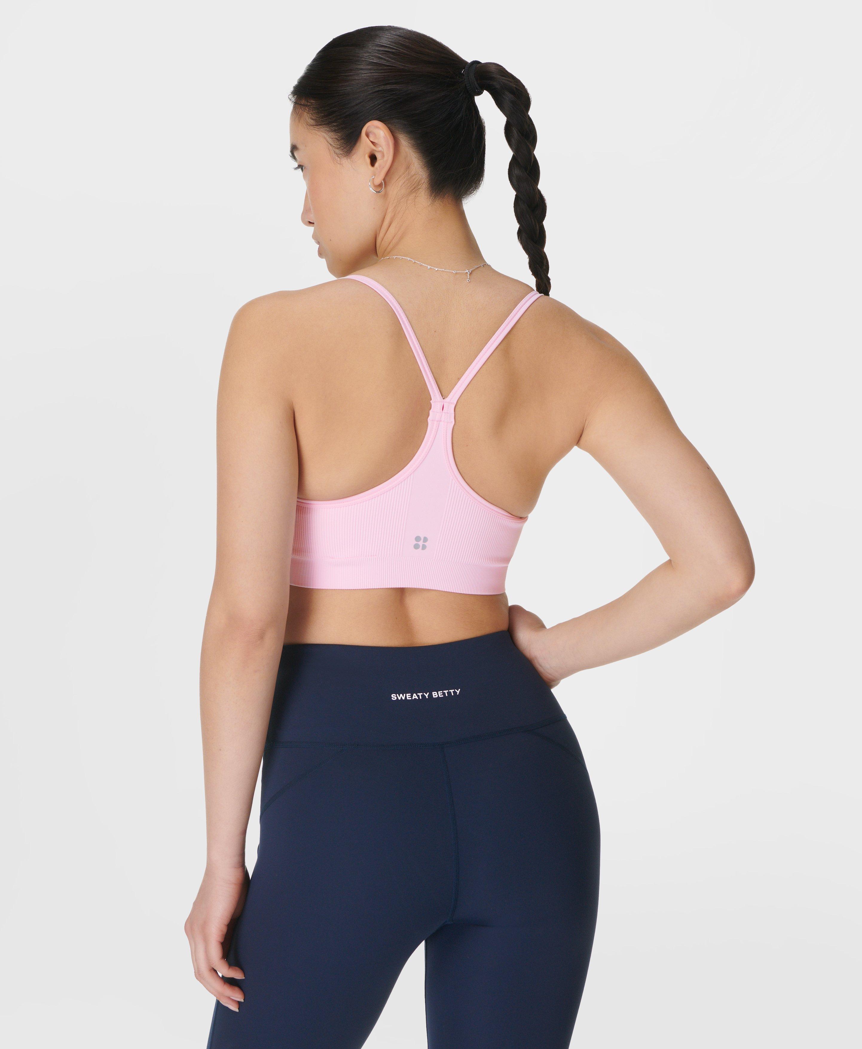 Pink sport bras on sale