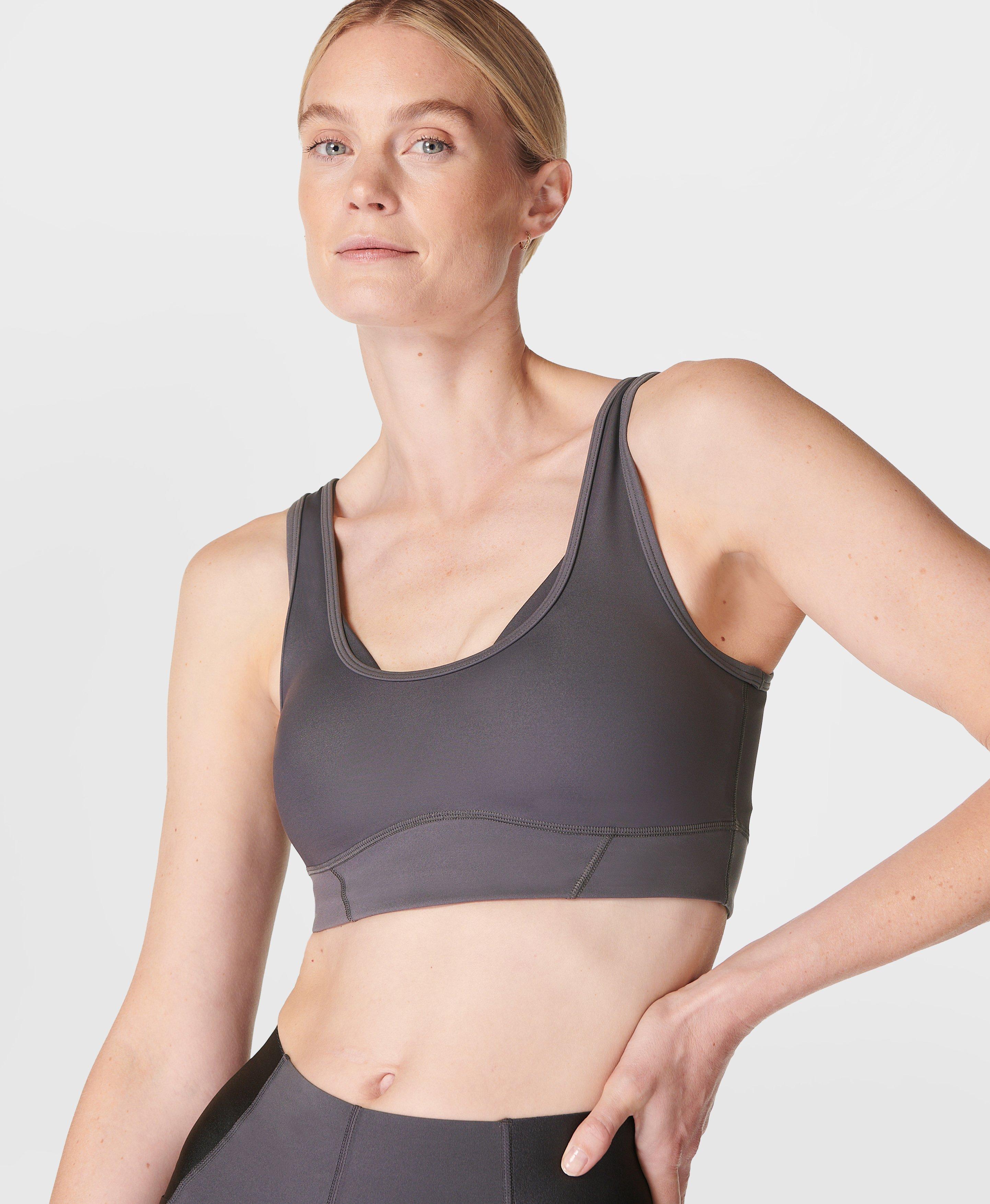 Sweaty Betty Power Corset Layer Sports Bra, Grey, Women's XXS