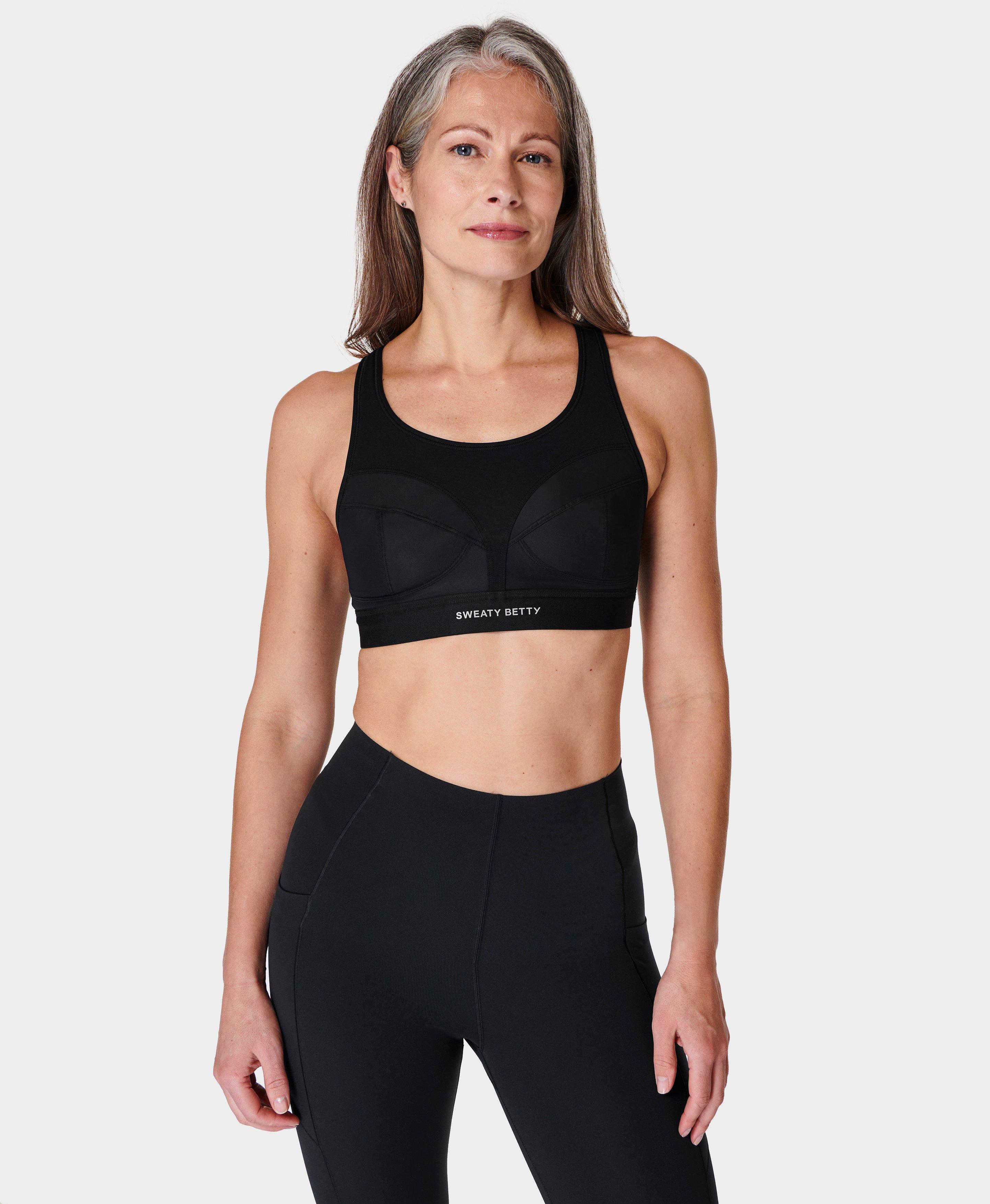 Sweaty Betty 294647 Ultra Run Sports Bra in Black at Nordstrom