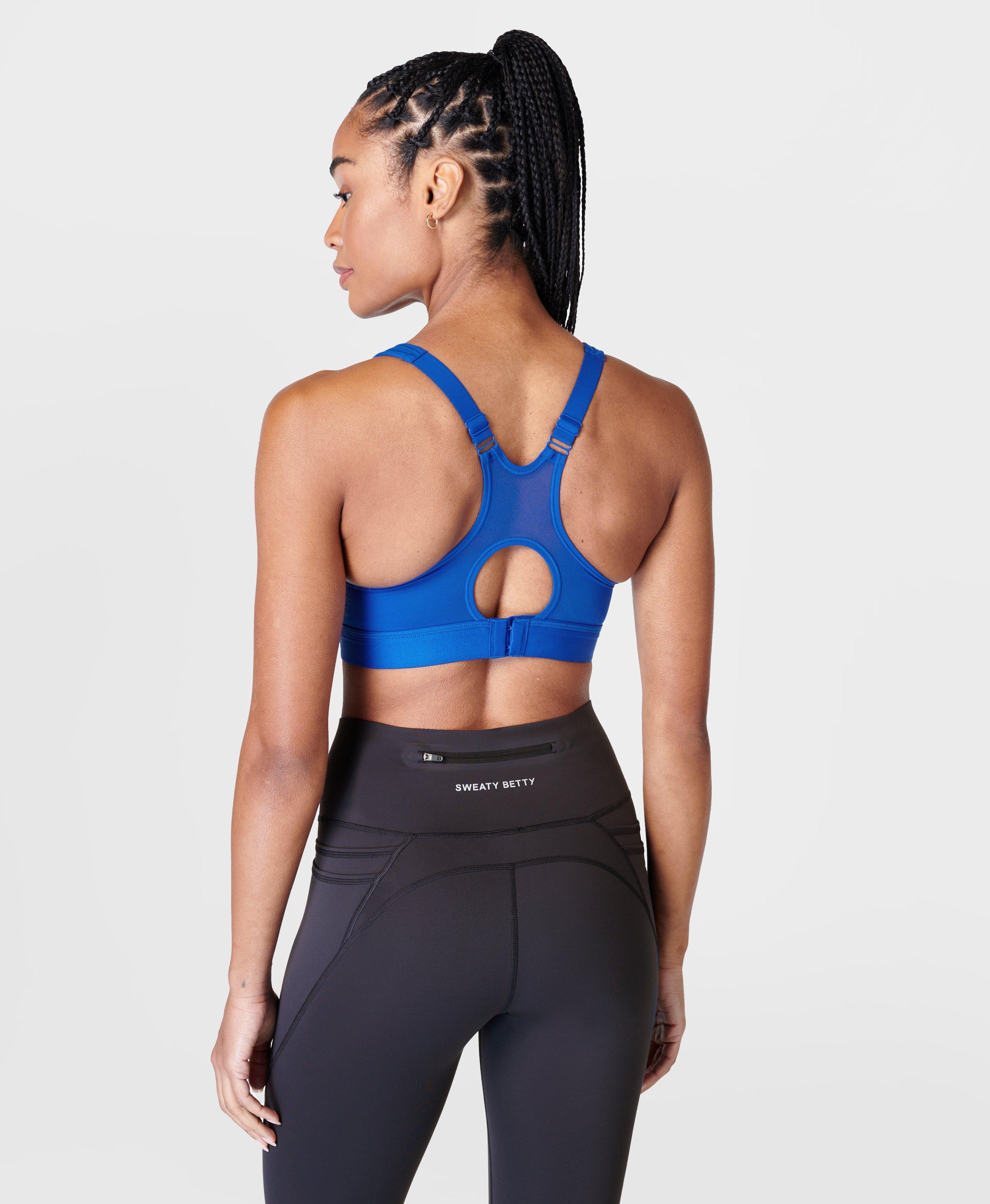 Power Medium Support Sports Bra - lightningblue