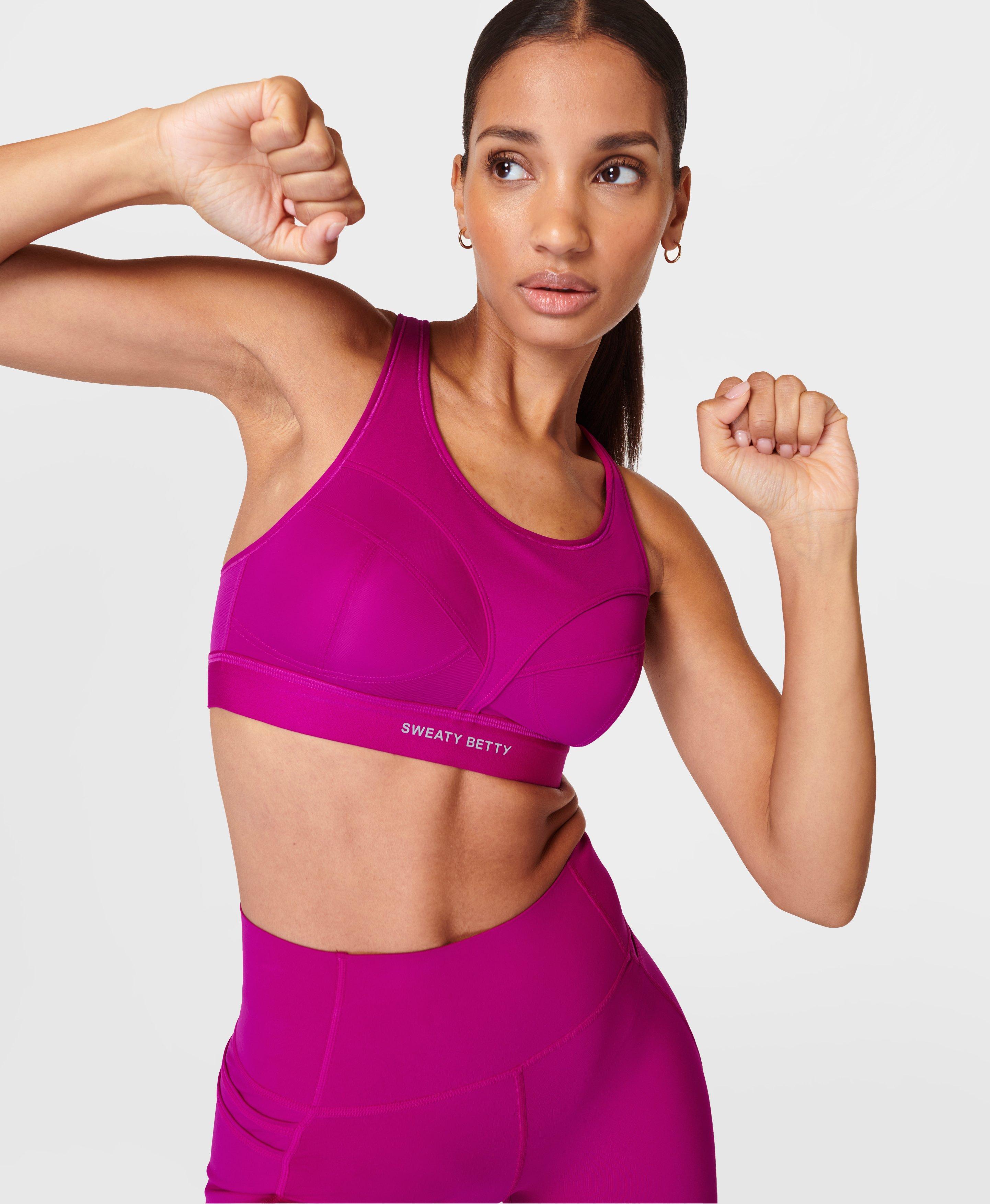 Purple Sports Bras, Women's Sportswear