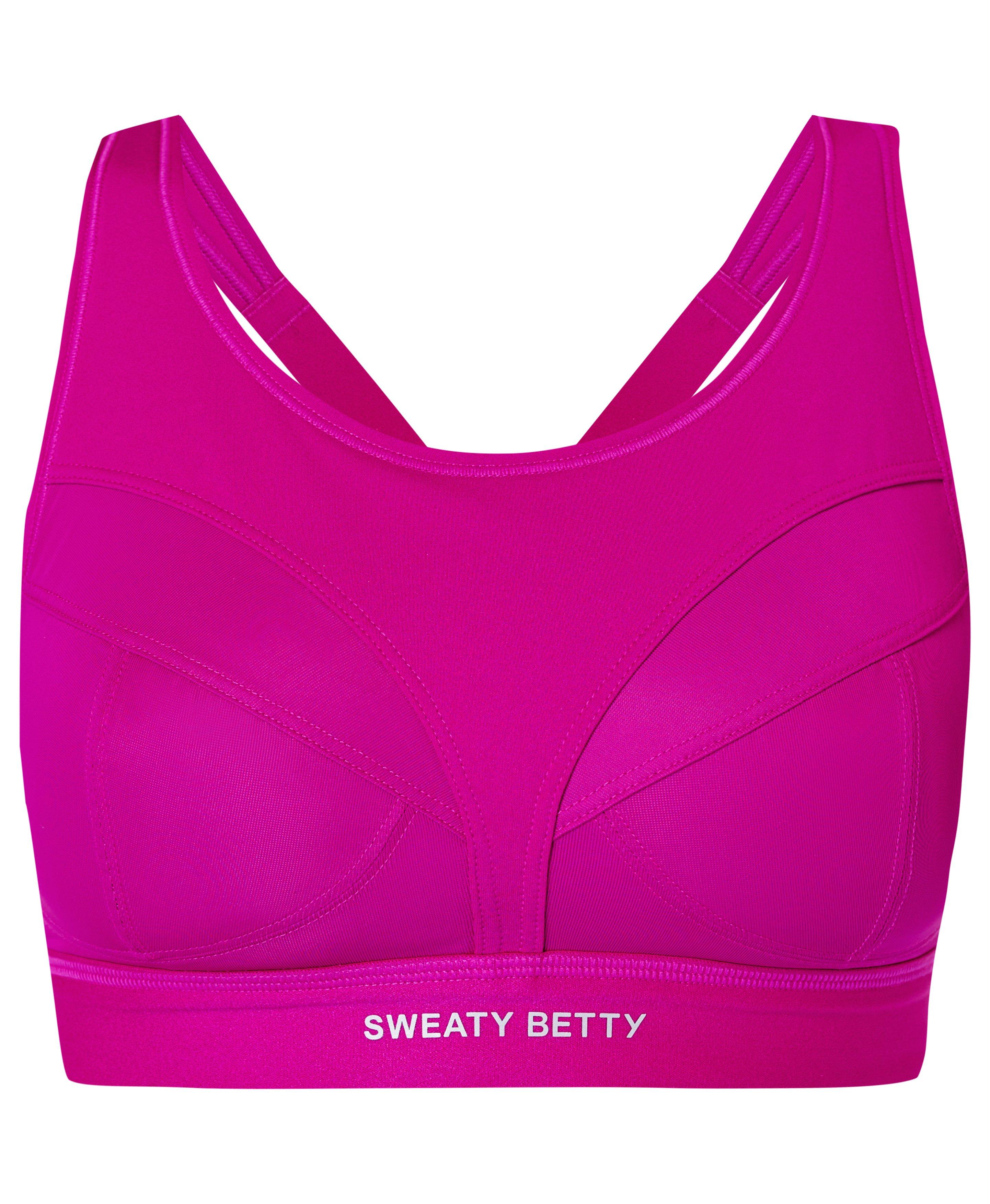 Power Medium Support Sports Bra - Magenta Fusion Purple