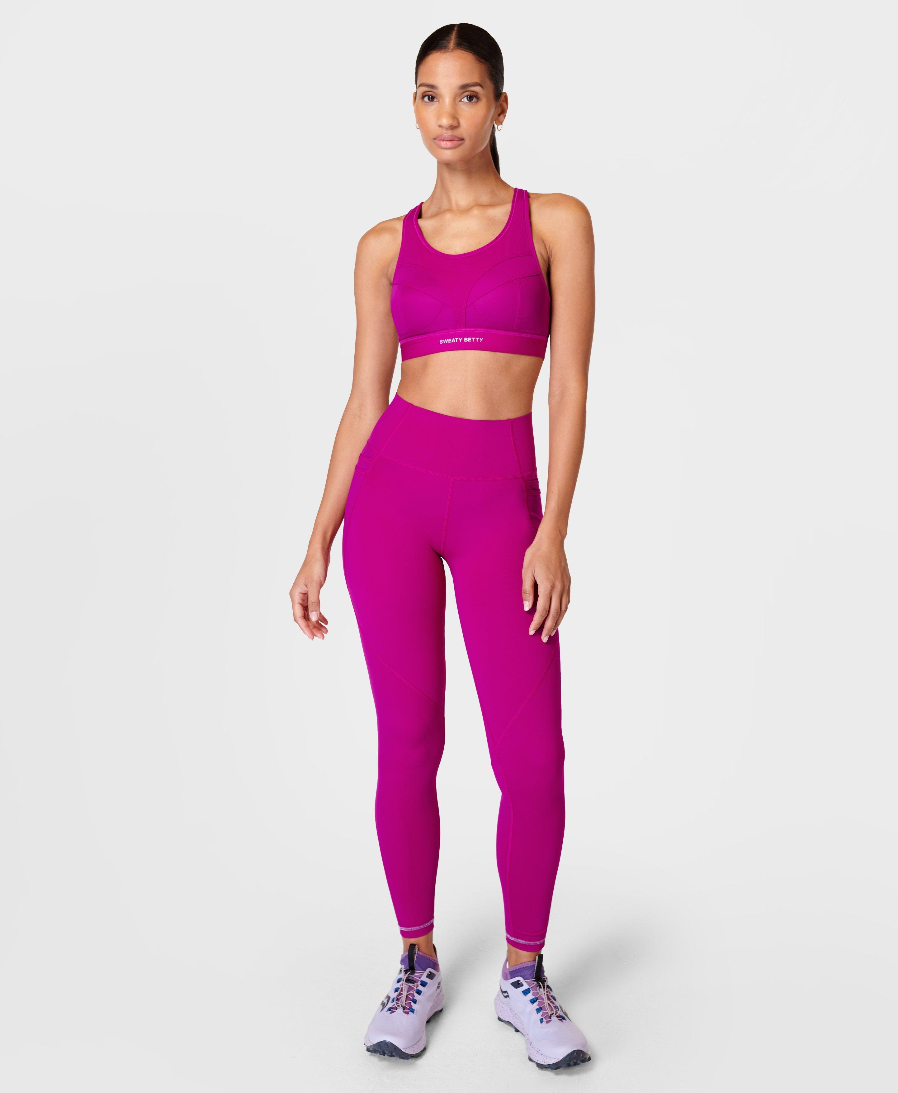 Sweaty Betty, Intimates & Sleepwear, New 68 Sweaty Betty 3d Ultra Running  Sports Bra In Aeon Purple