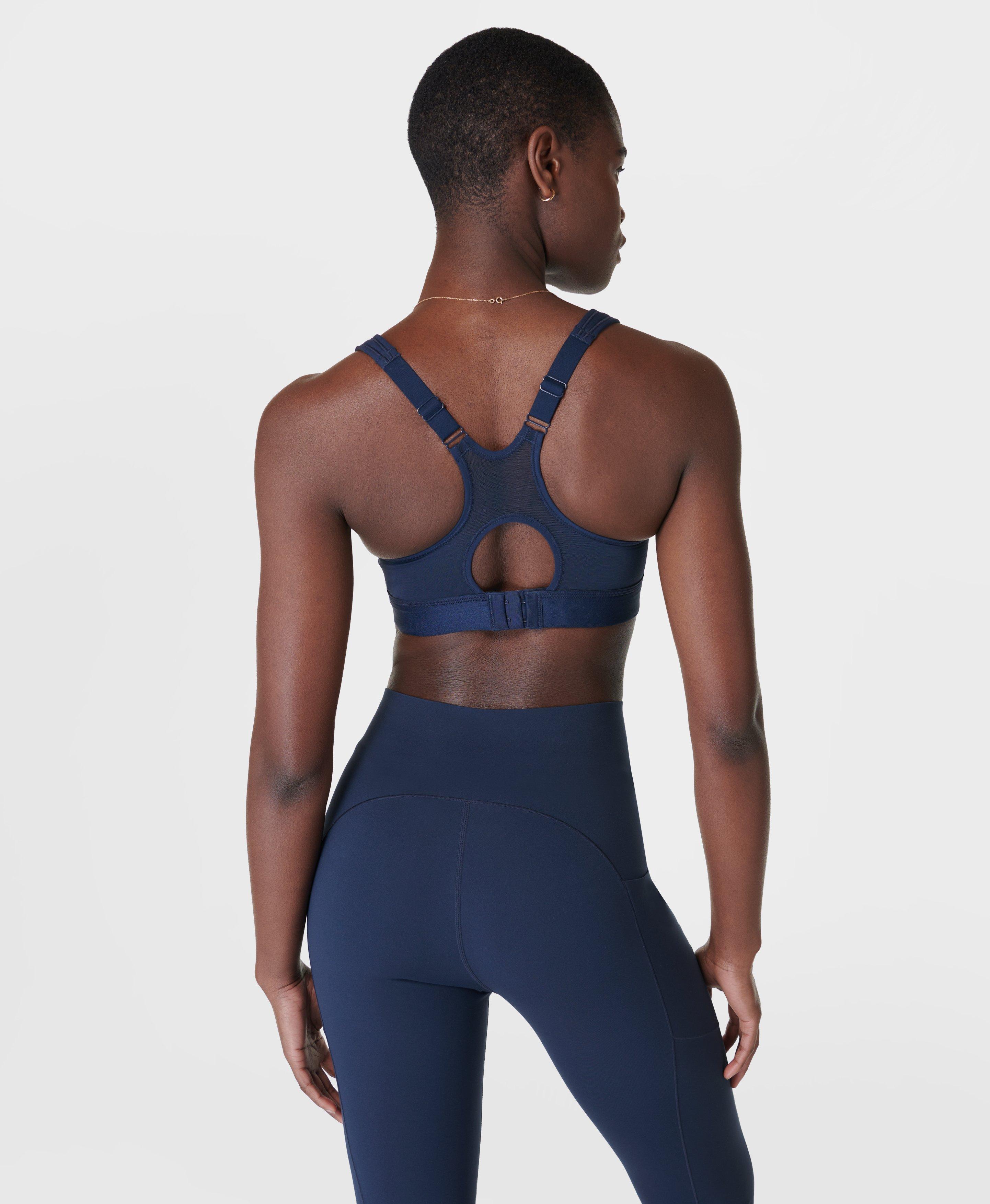 Navy Blue Stamina Workout Bra - BrandAlley